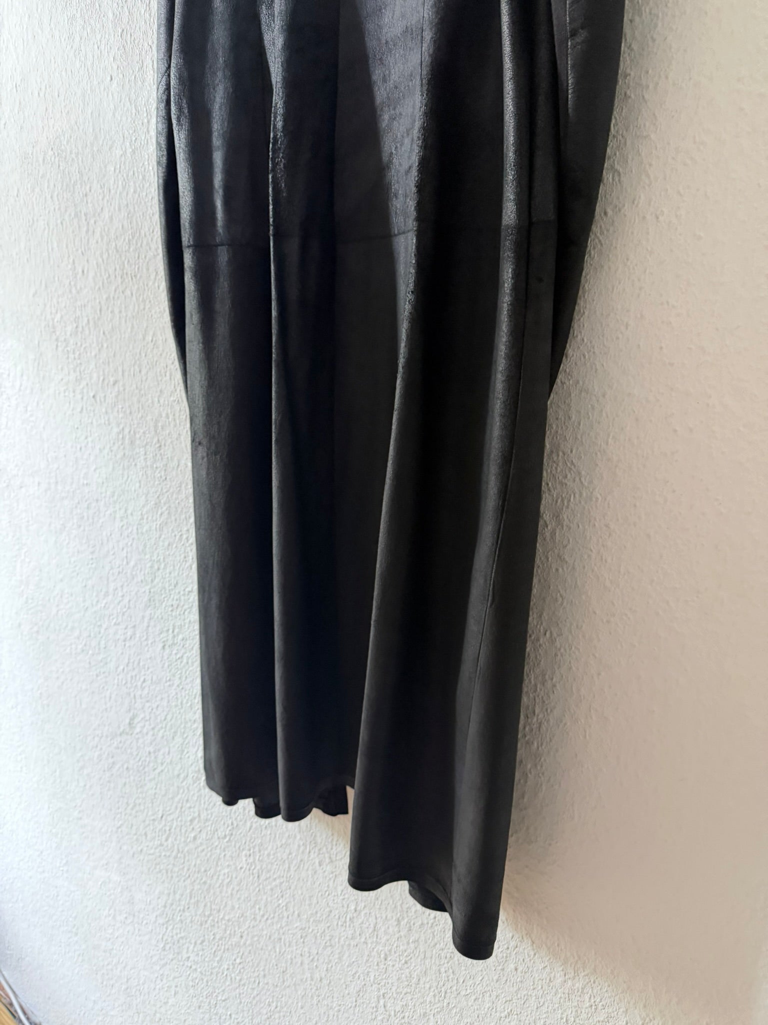 S/S 13 "ISLAND" Black Blistered Lamb Leather Coat Rick Owens L/XL