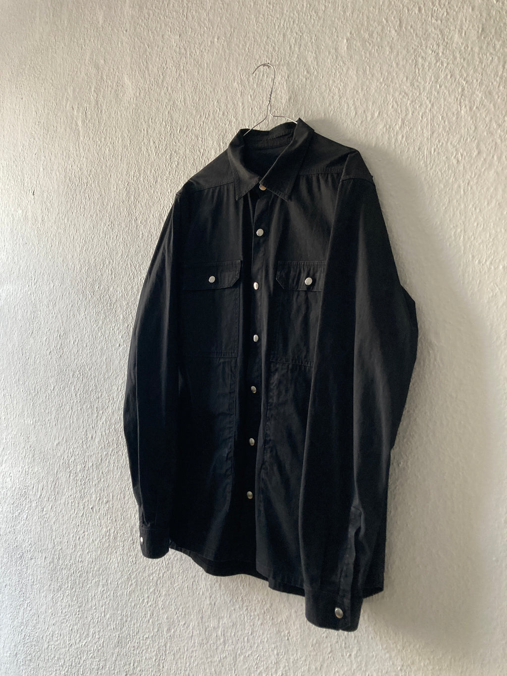 S/S 19 "BABEL" Black Shirt Jacket Rick Owens IT52/L