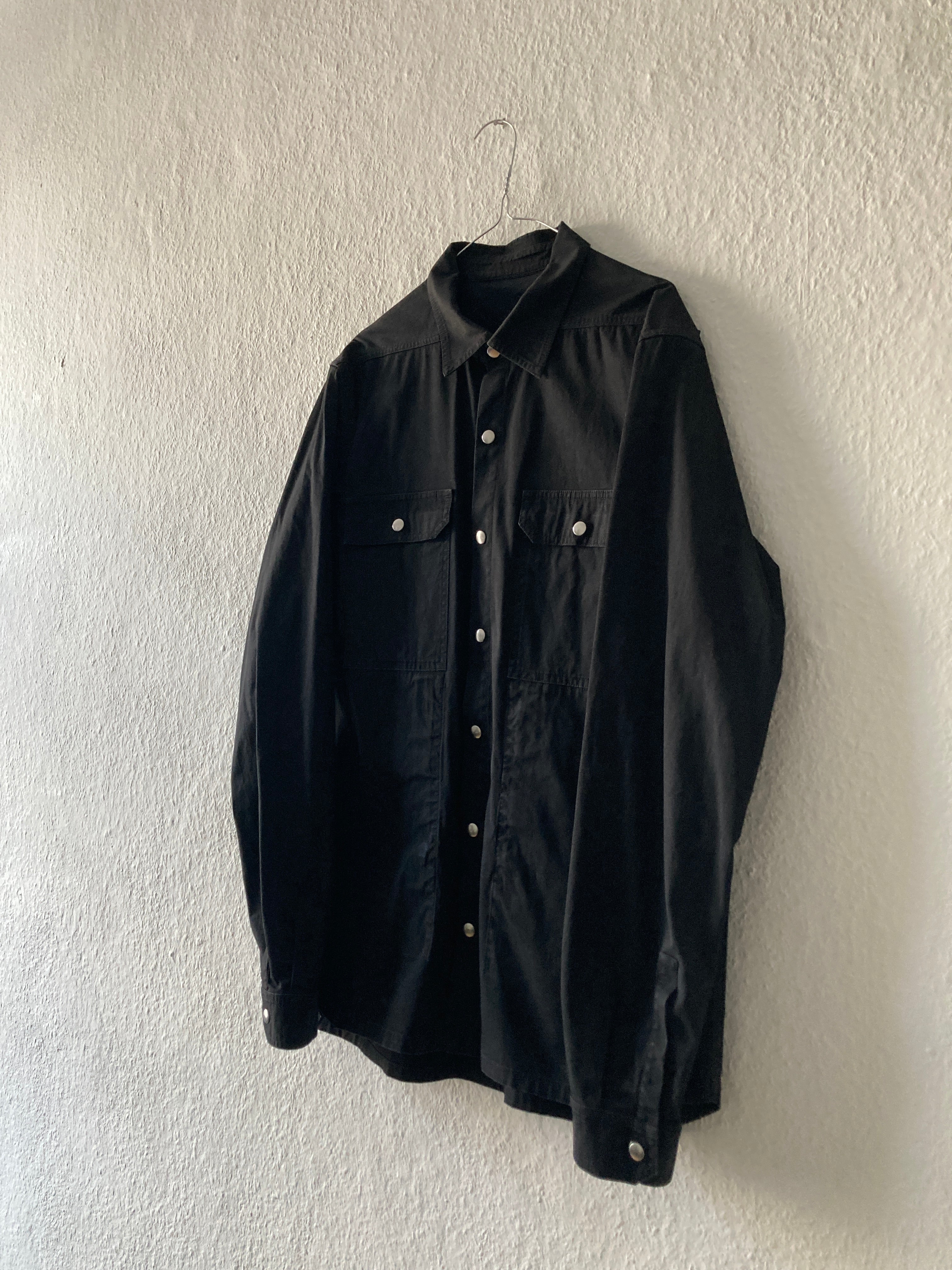 S/S 19 "BABEL" Black Shirt Jacket Rick Owens IT52/L