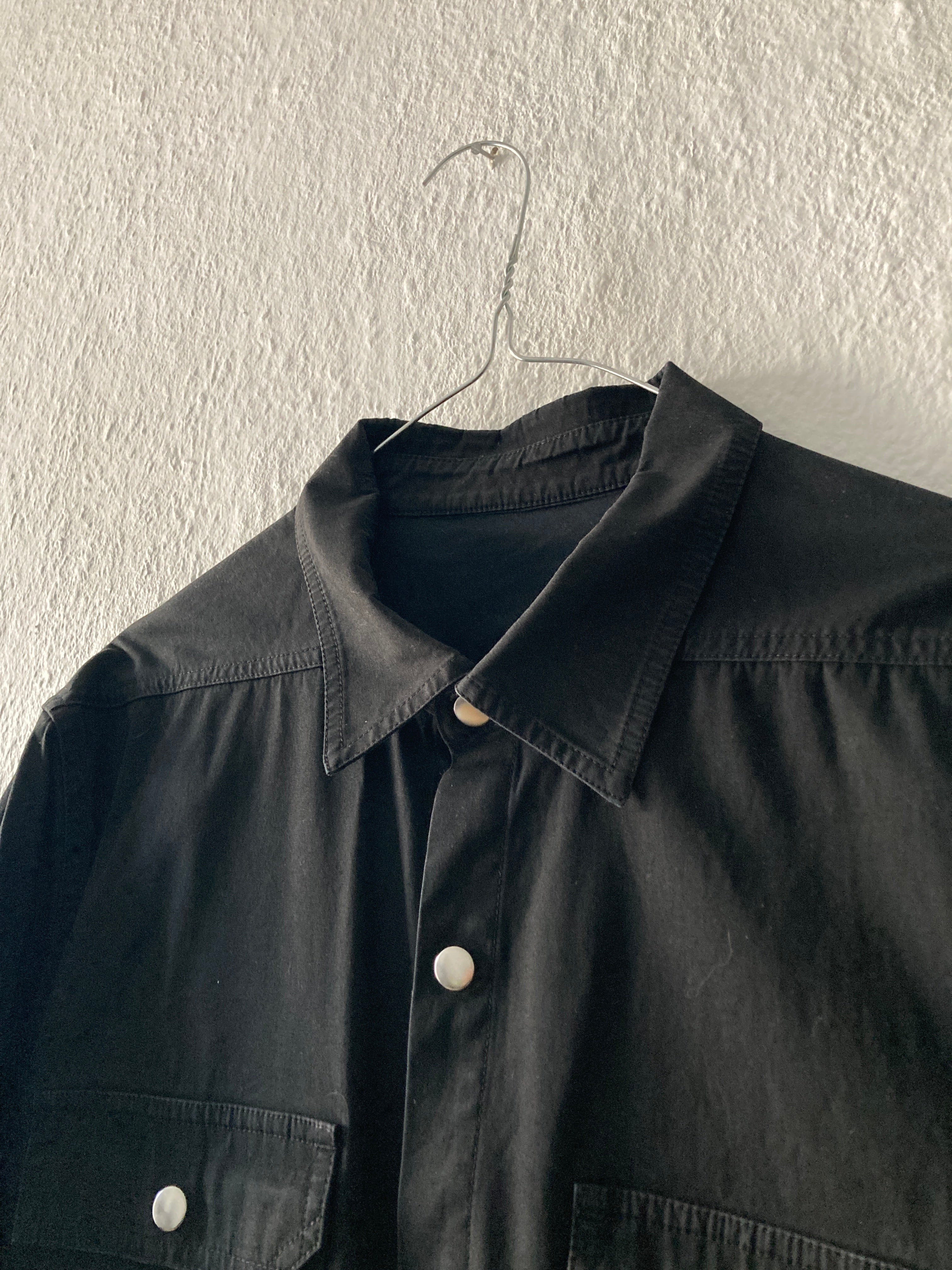 S/S 19 "BABEL" Black Shirt Jacket Rick Owens IT52/L