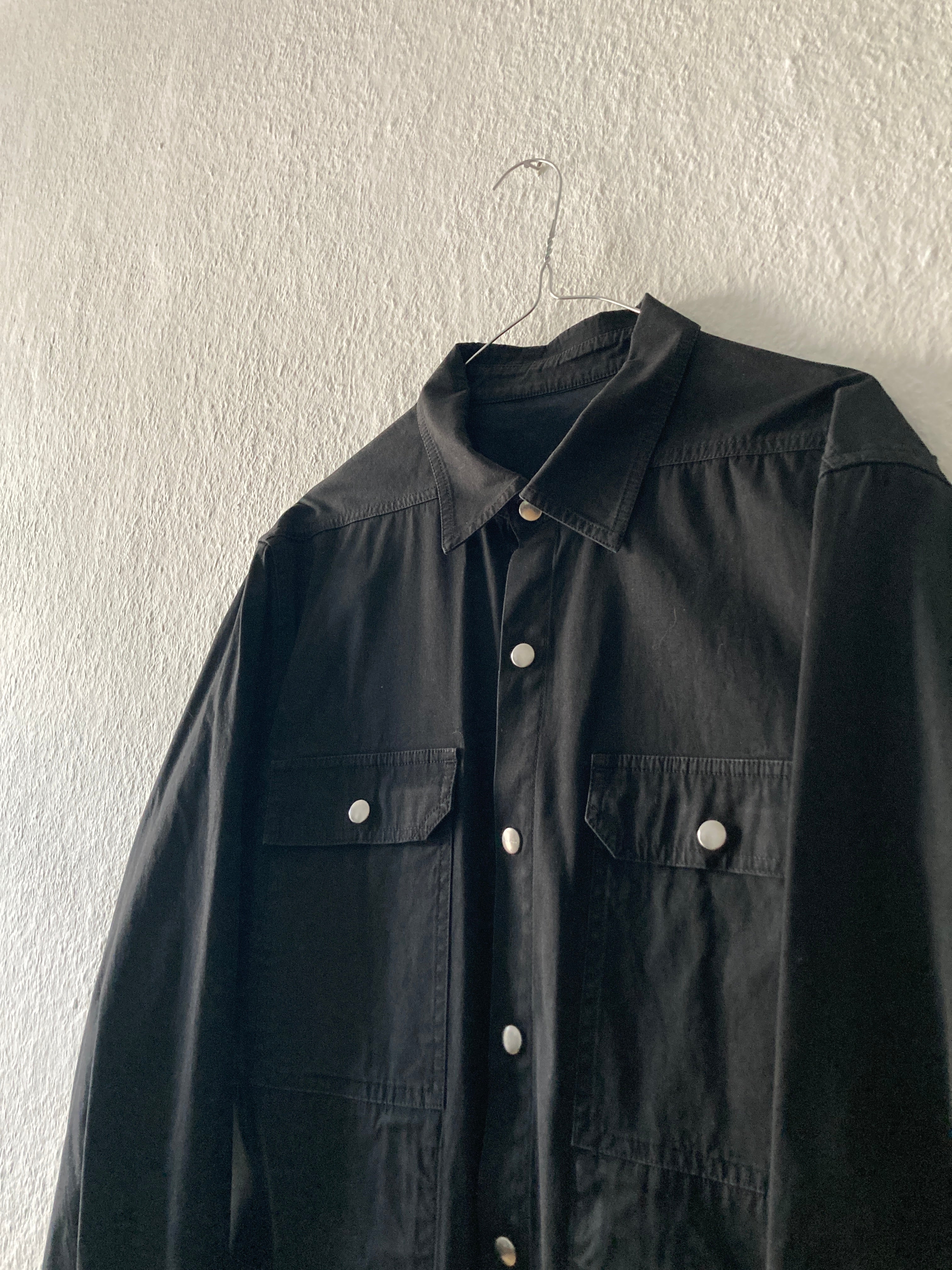 S/S 19 "BABEL" Black Shirt Jacket Rick Owens IT52/L
