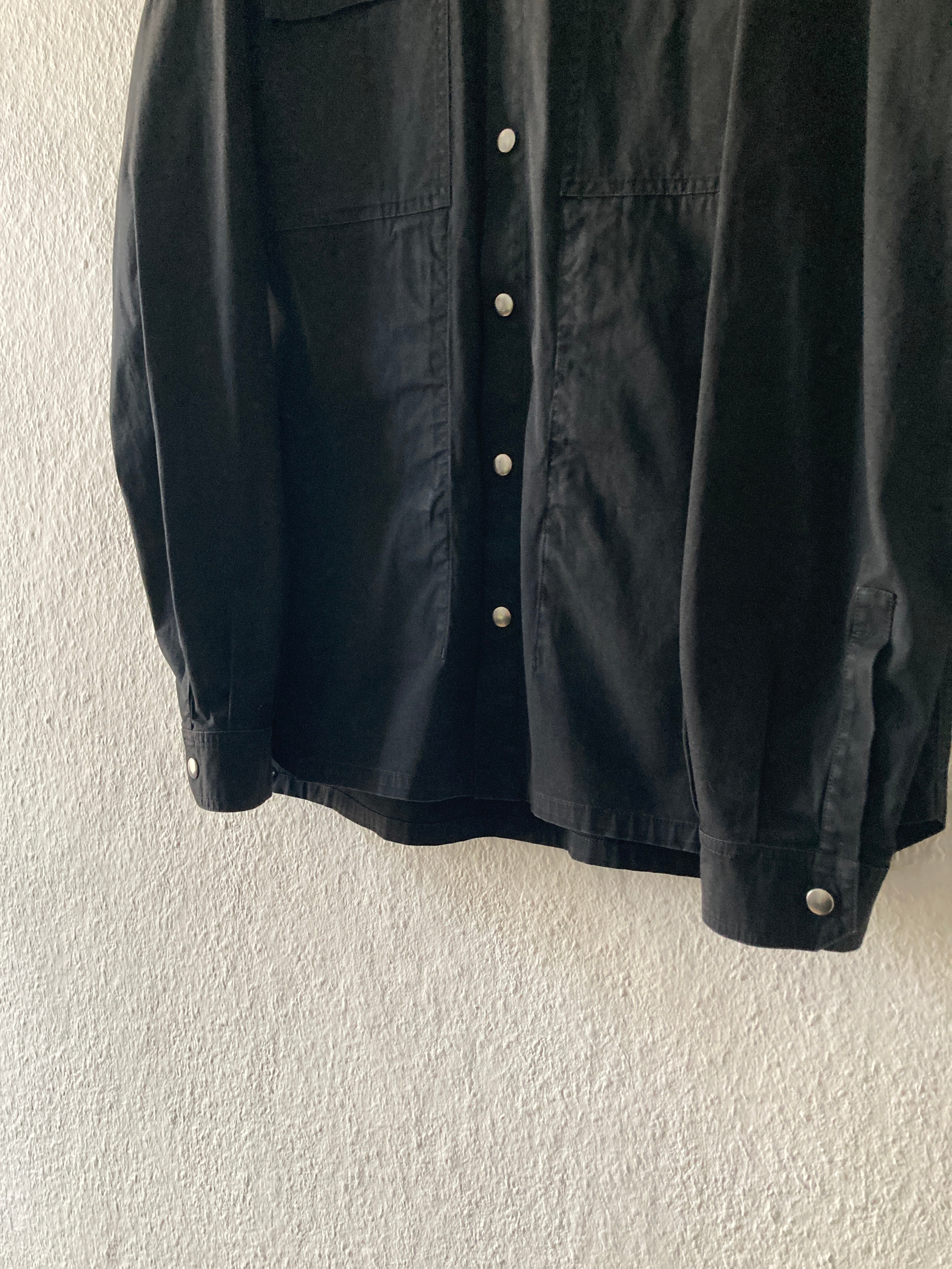 S/S 19 "BABEL" Black Shirt Jacket Rick Owens IT52/L