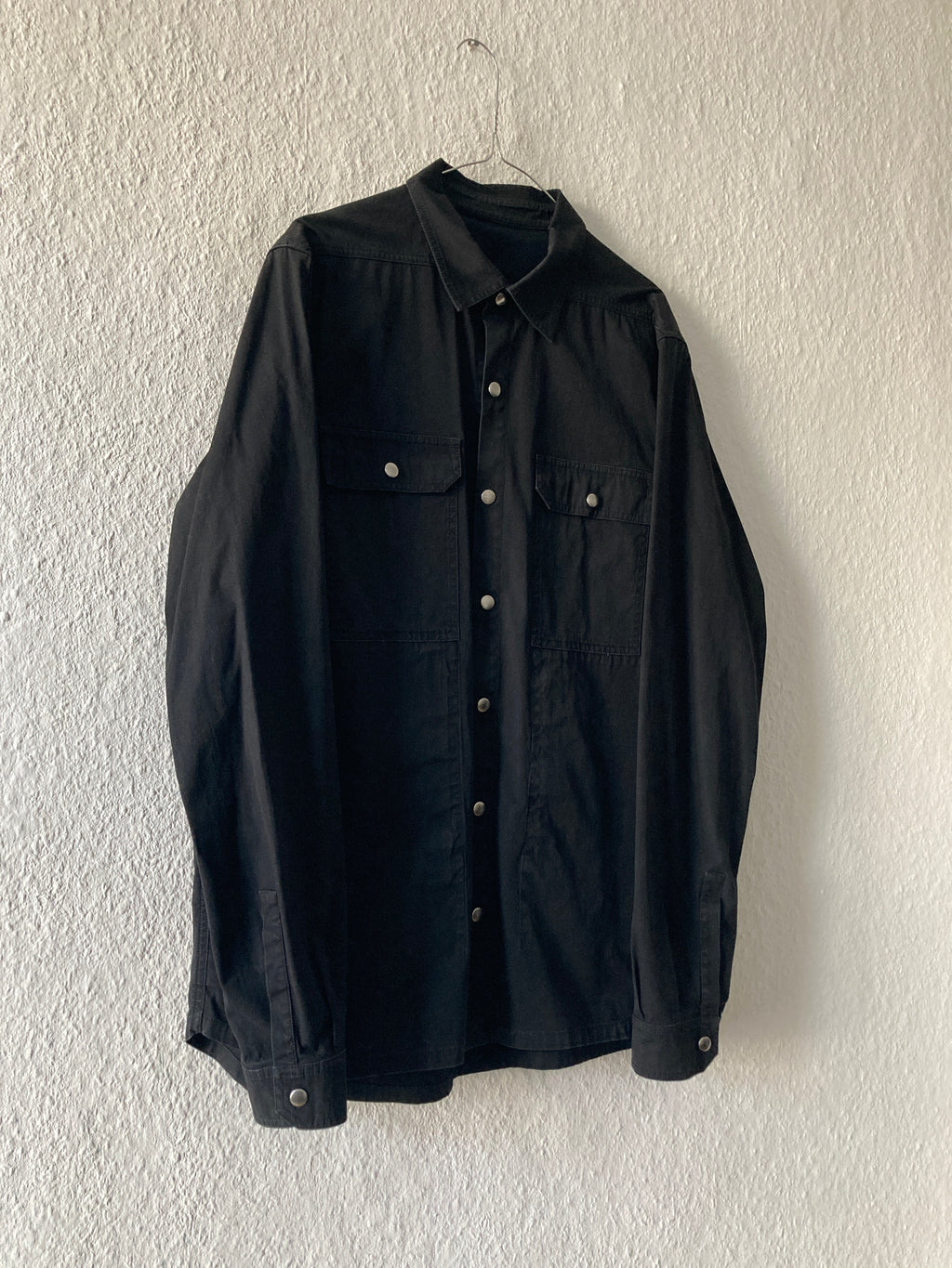 S/S 19 "BABEL" Black Shirt Jacket Rick Owens IT52/L
