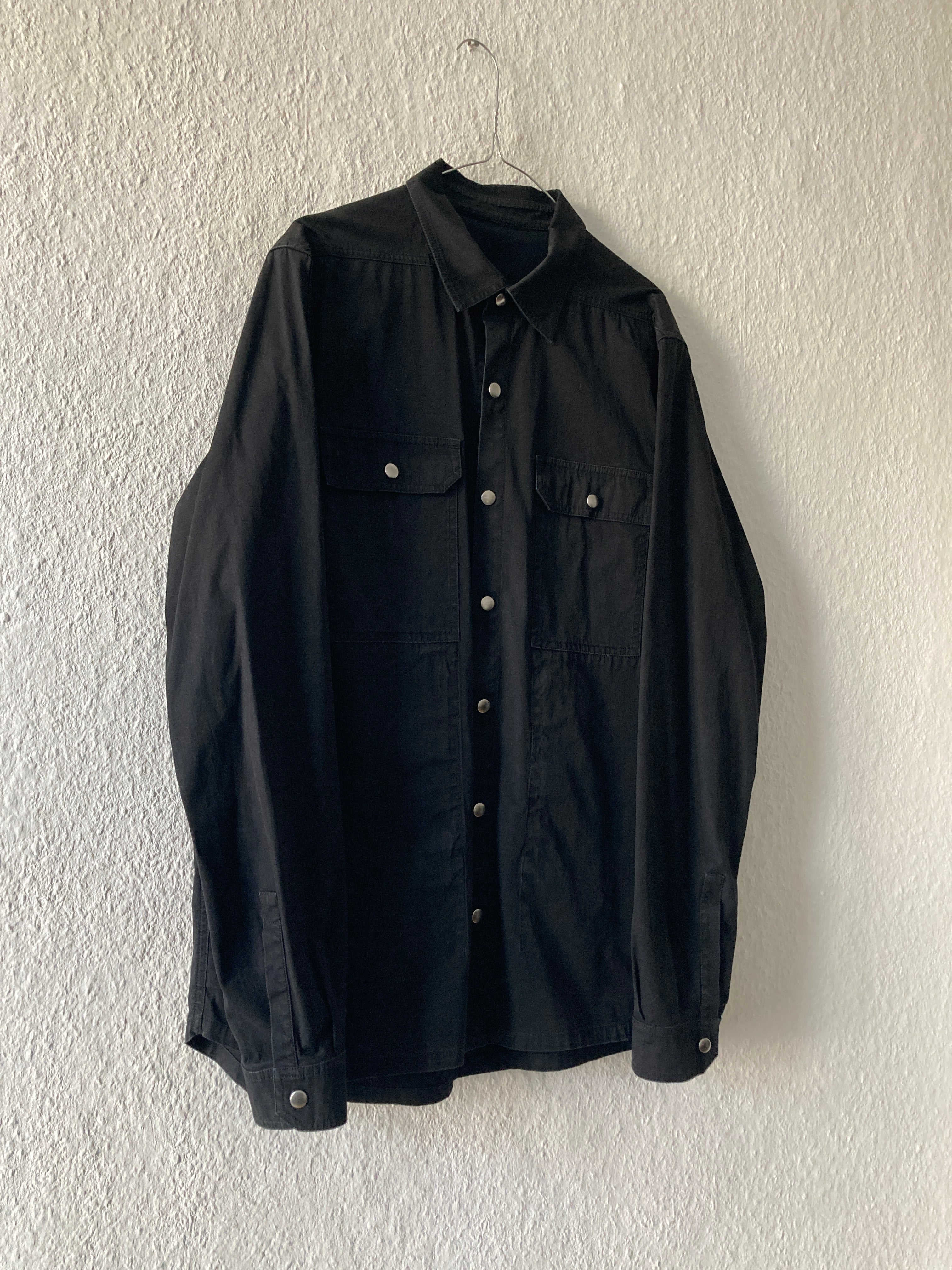 S/S 19 "BABEL" Black Shirt Jacket Rick Owens IT52/L
