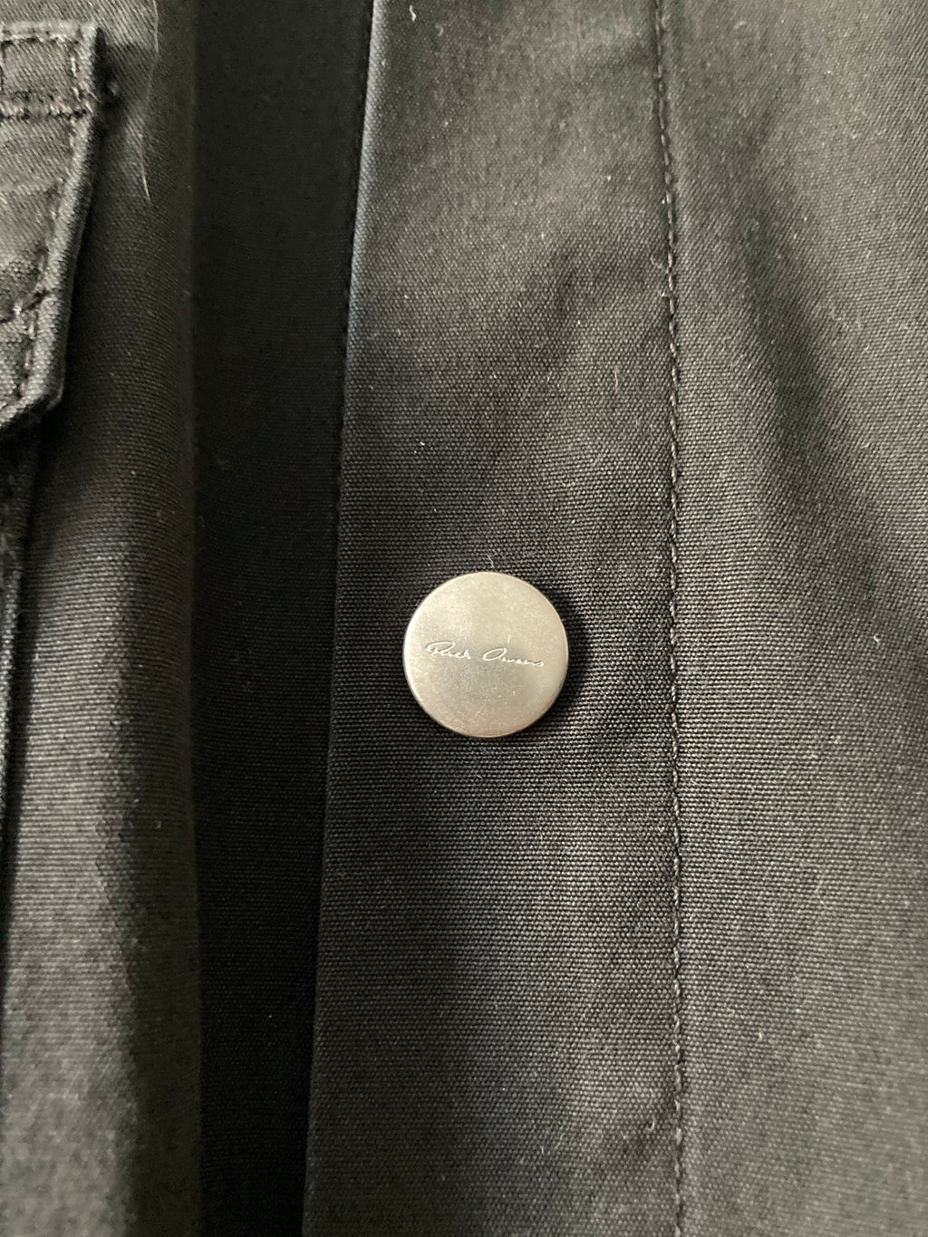 S/S 19 "BABEL" Black Shirt Jacket Rick Owens IT52/L