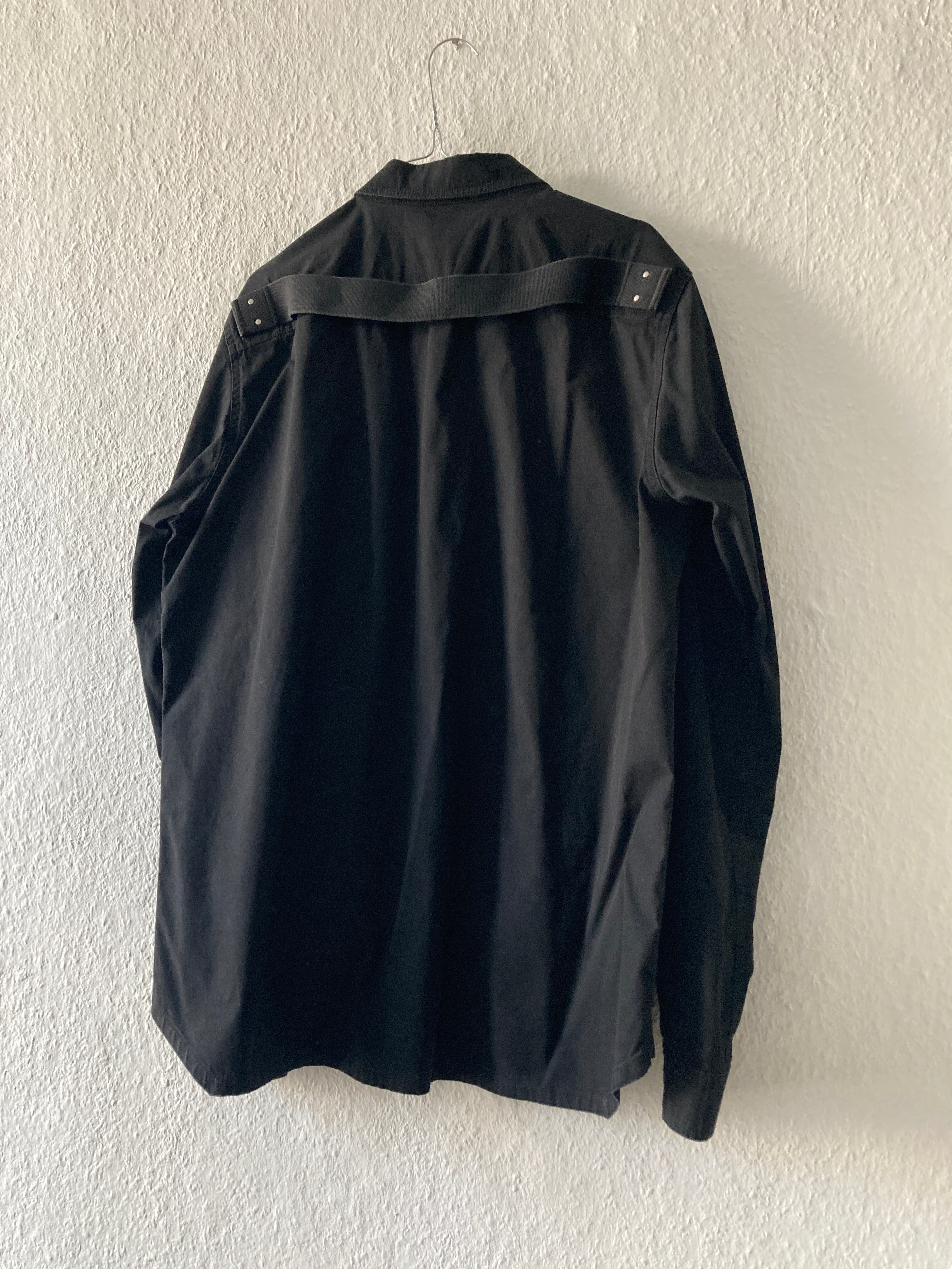 S/S 19 "BABEL" Black Shirt Jacket Rick Owens IT52/L