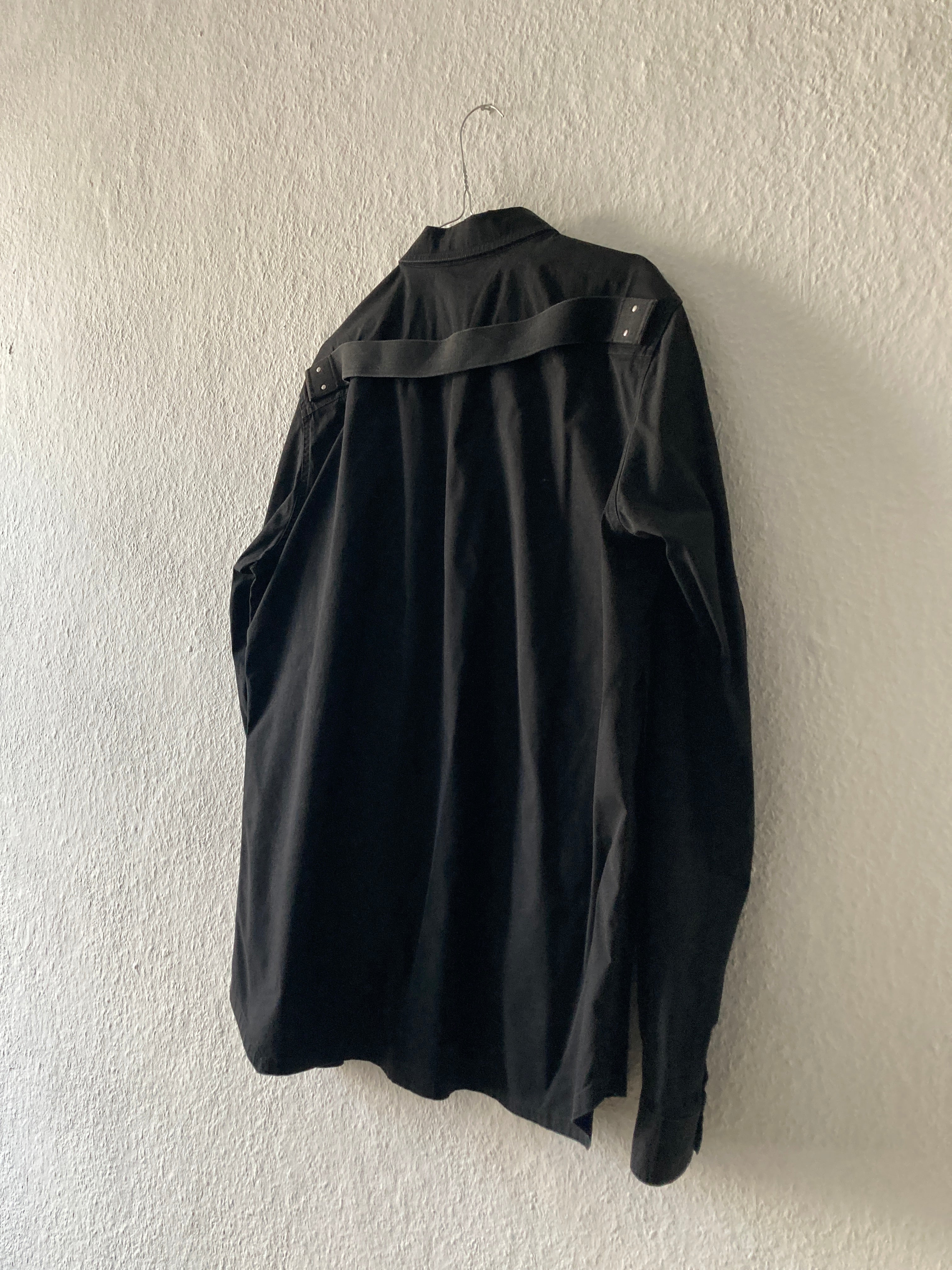 S/S 19 "BABEL" Black Shirt Jacket Rick Owens IT52/L