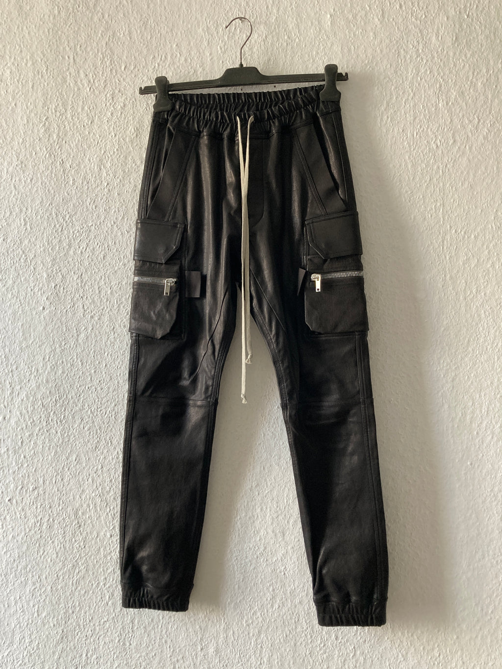 F/W 22 "STROBE" Goat Leather Mastodon Cargo Pants Rick Owens IT46/S