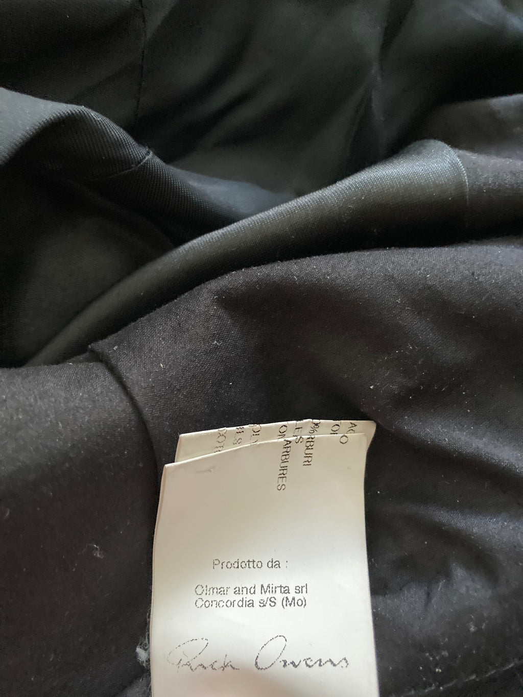 F/W 09 "CRUST" Runway Silk Exploder Jacket in Black and Size M