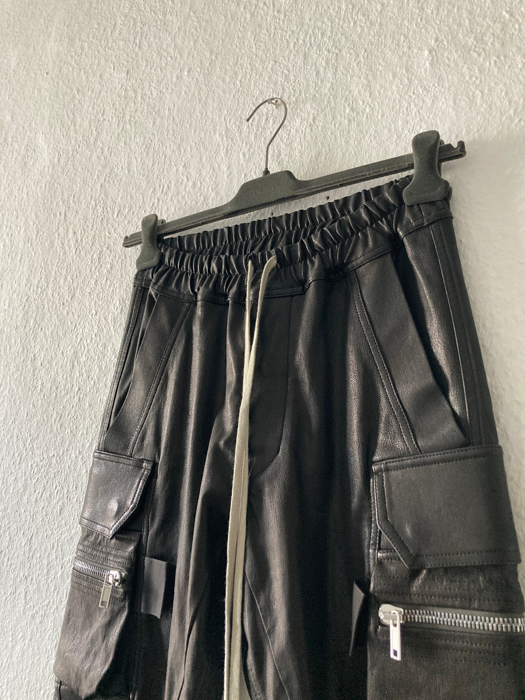 F/W 22 "STROBE" Goat Leather Mastodon Cargo Pants Rick Owens IT46/S