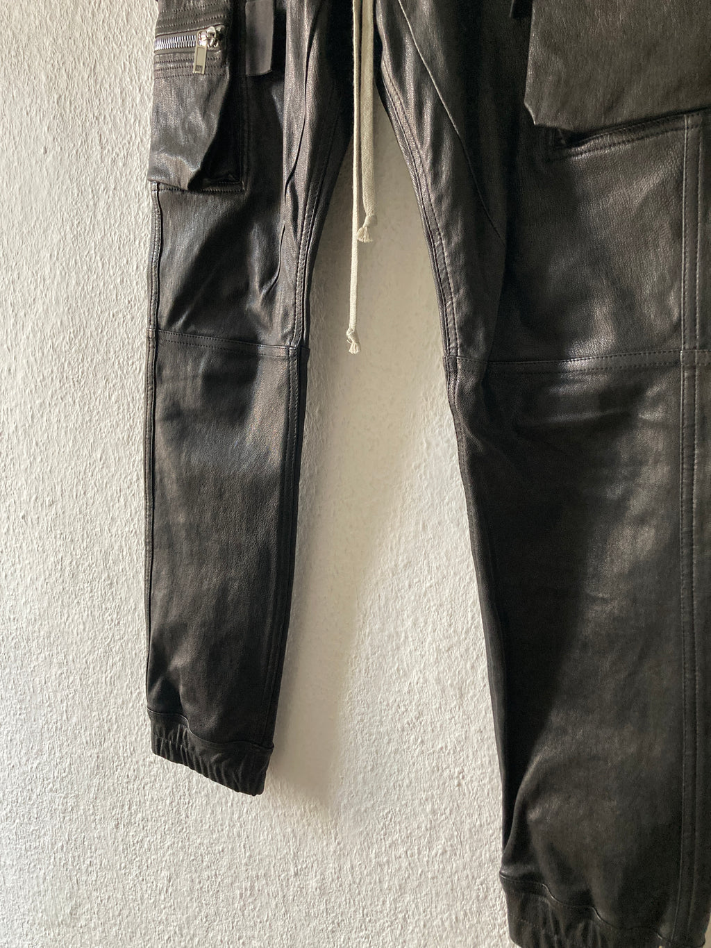 F/W 22 "STROBE" Goat Leather Mastodon Cargo Pants Rick Owens IT46/S