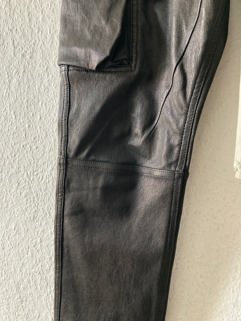 F/W 22 "STROBE" Goat Leather Mastodon Cargo Pants Rick Owens IT46/S