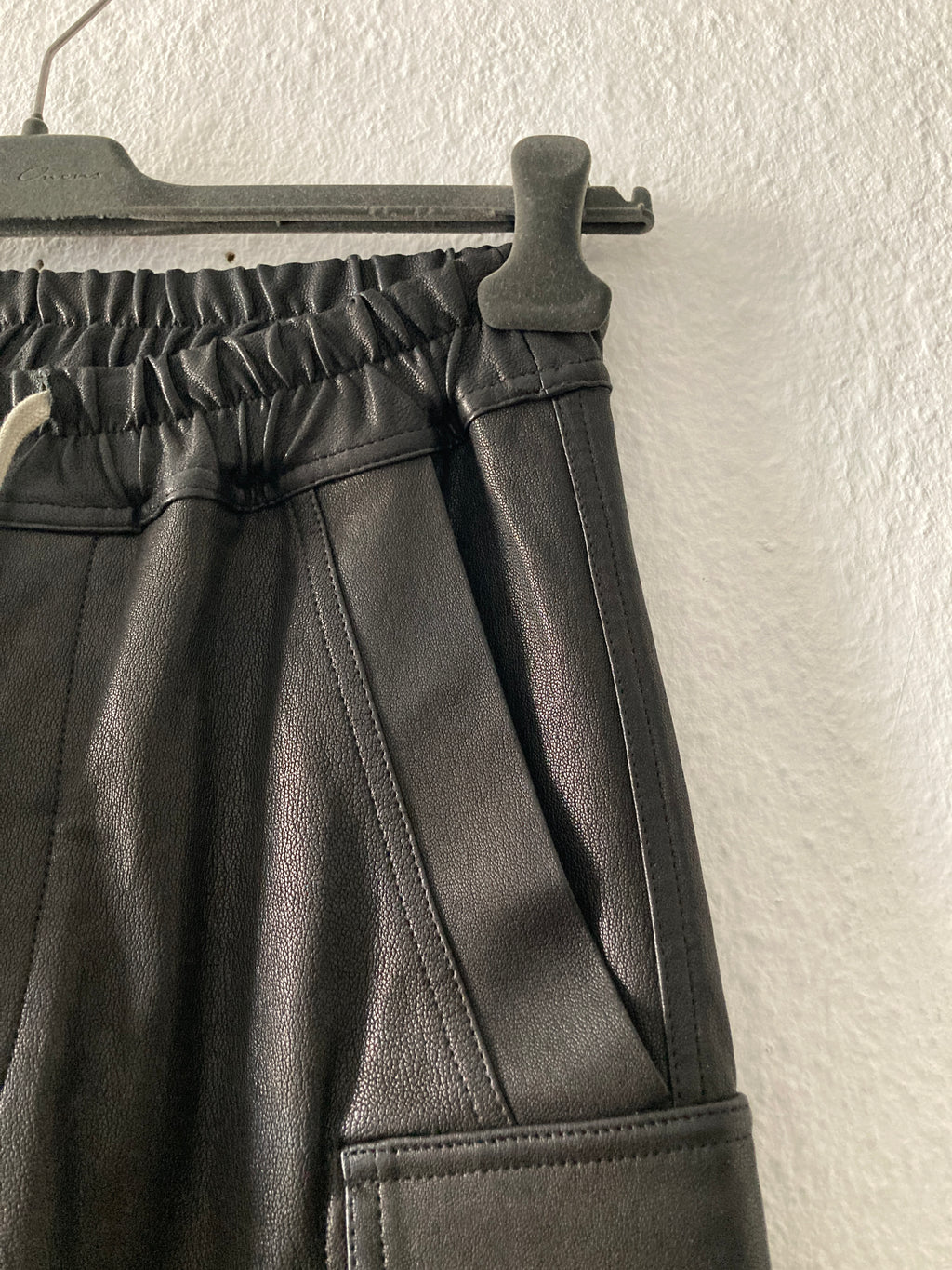 F/W 22 "STROBE" Goat Leather Mastodon Cargo Pants Rick Owens IT46/S