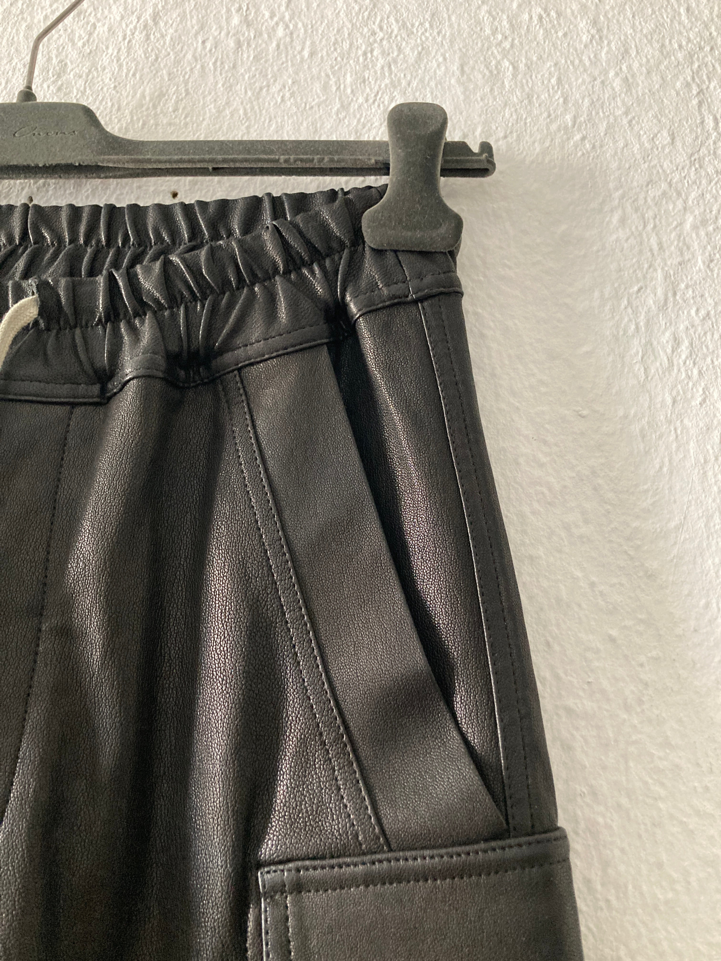 F/W 22 "STROBE" Goat Leather Mastodon Cargo Pants Rick Owens IT46/S