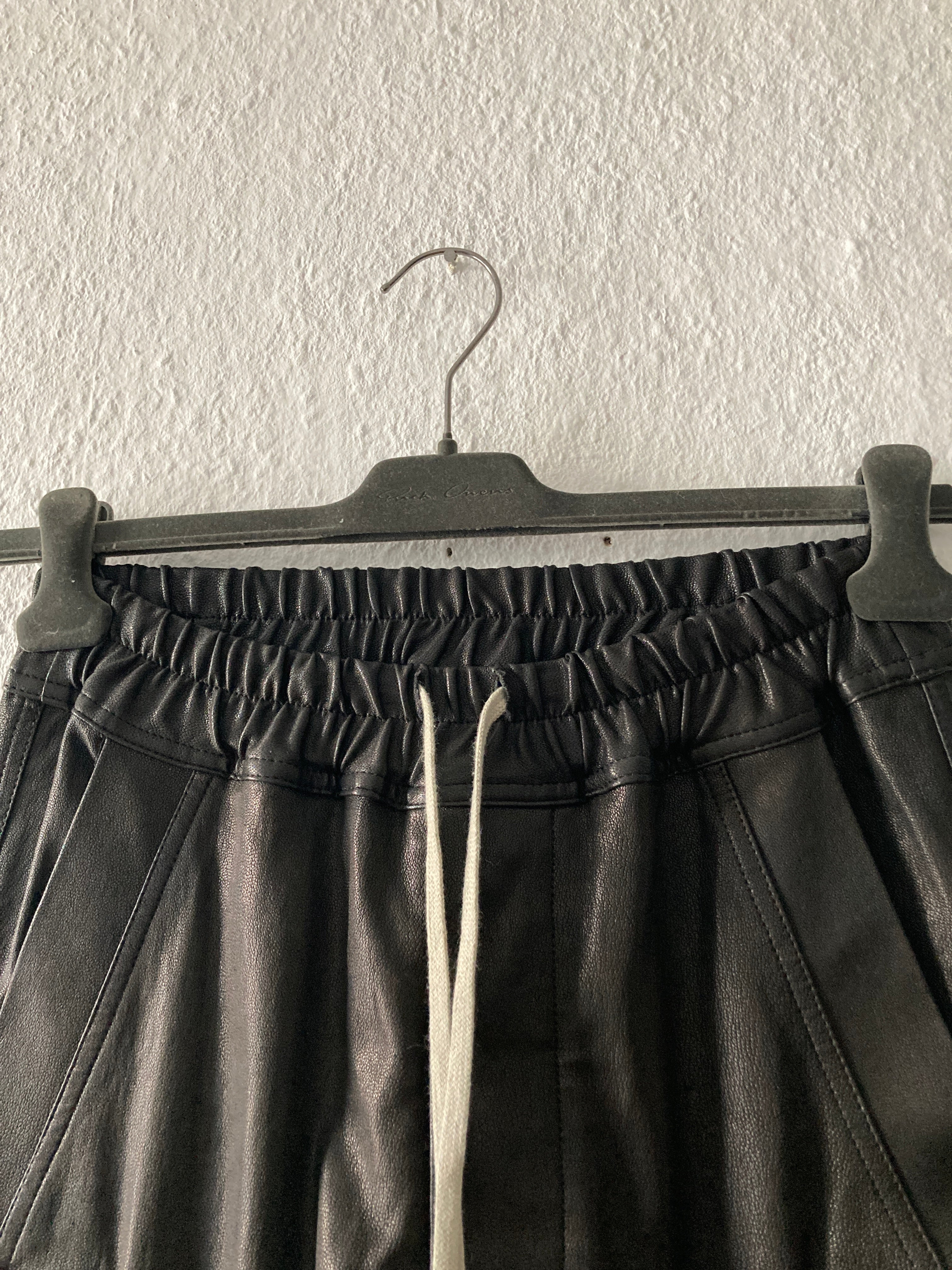 F/W 22 "STROBE" Goat Leather Mastodon Cargo Pants Rick Owens IT46/S