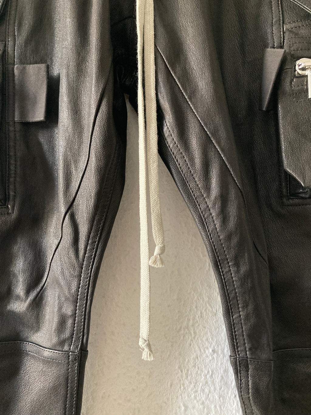 F/W 22 "STROBE" Goat Leather Mastodon Cargo Pants Rick Owens IT46/S