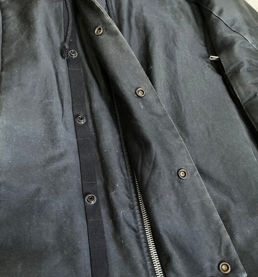 F/W 09 "CRUST" Runway Silk Exploder Jacket in Black and Size M