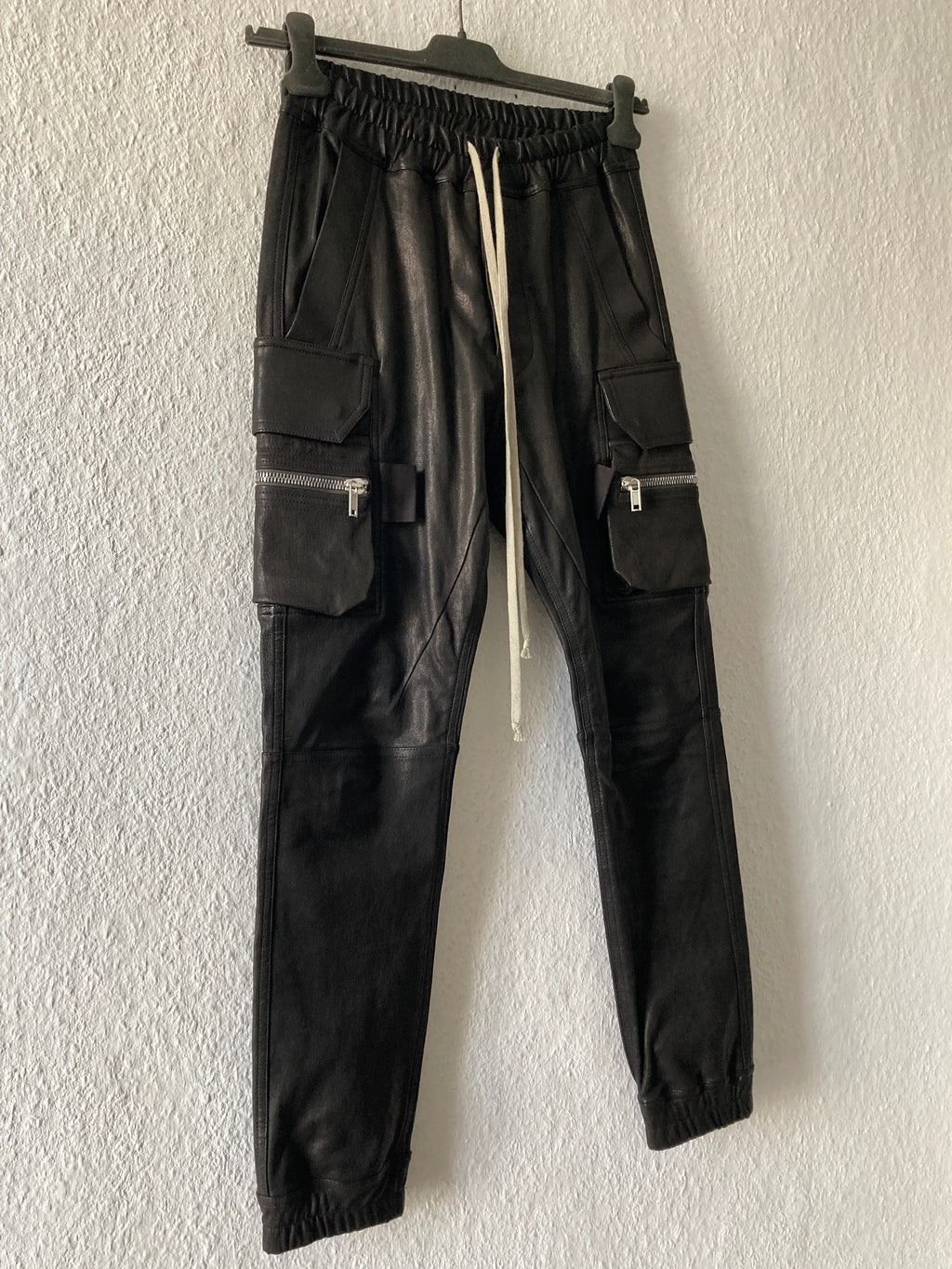 F/W 22 "STROBE" Goat Leather Mastodon Cargo Pants Rick Owens IT46/S