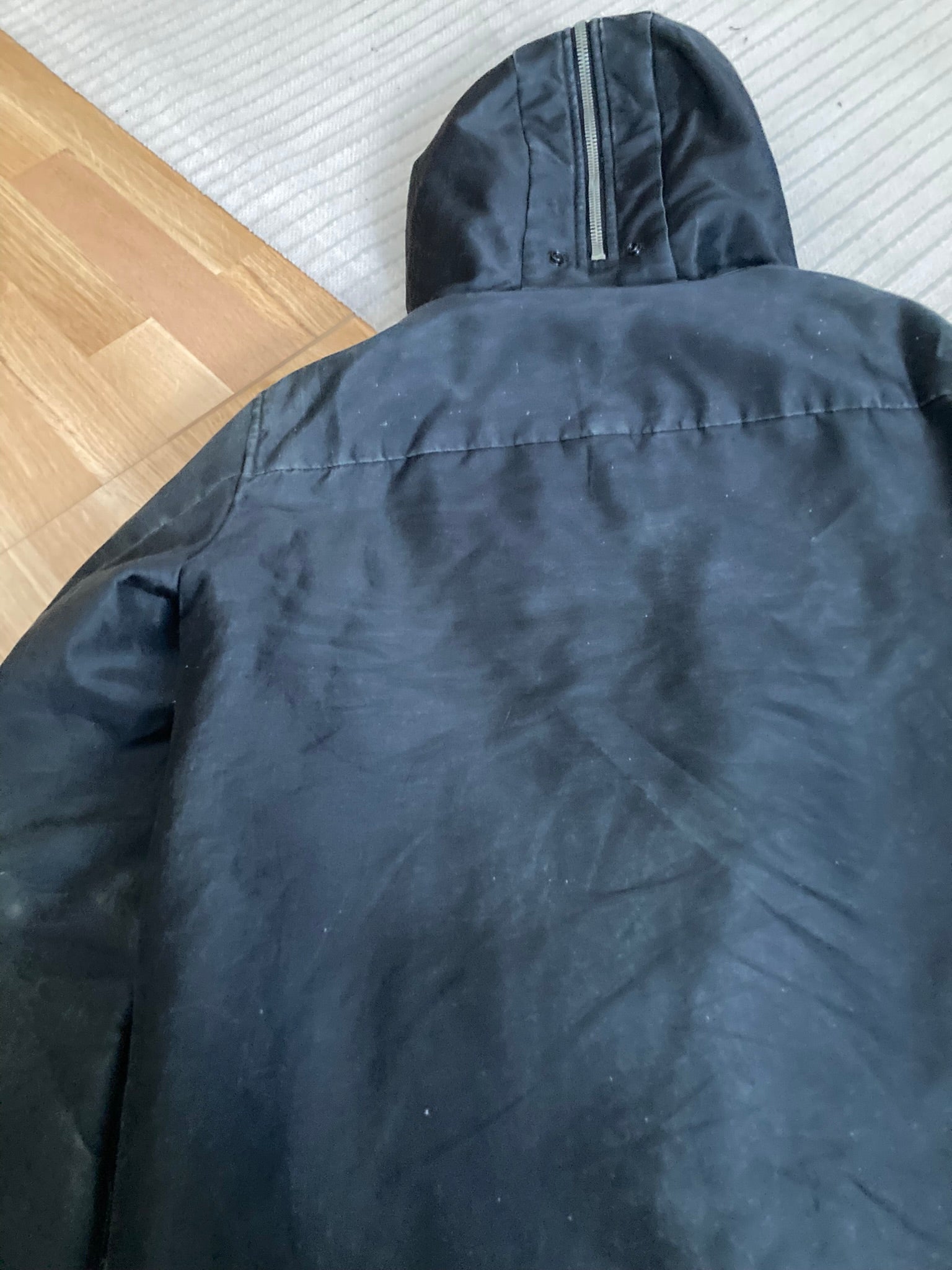 F/W 09 "CRUST" Runway Silk Exploder Jacket in Black and Size M