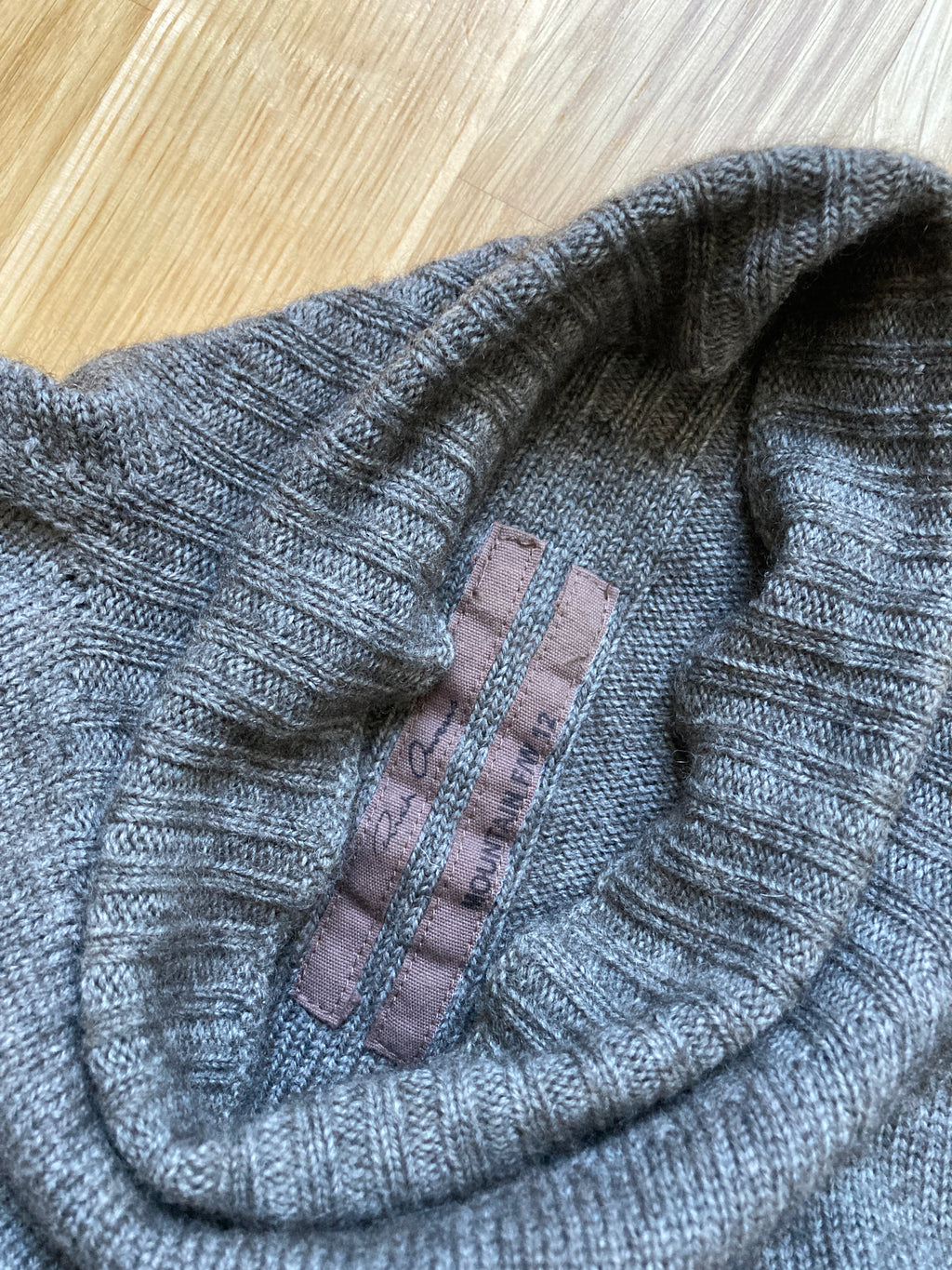 F/W 12 "MOUNTAIN" Wool & Yak Runway Turtleneck Knit Rick Owens M