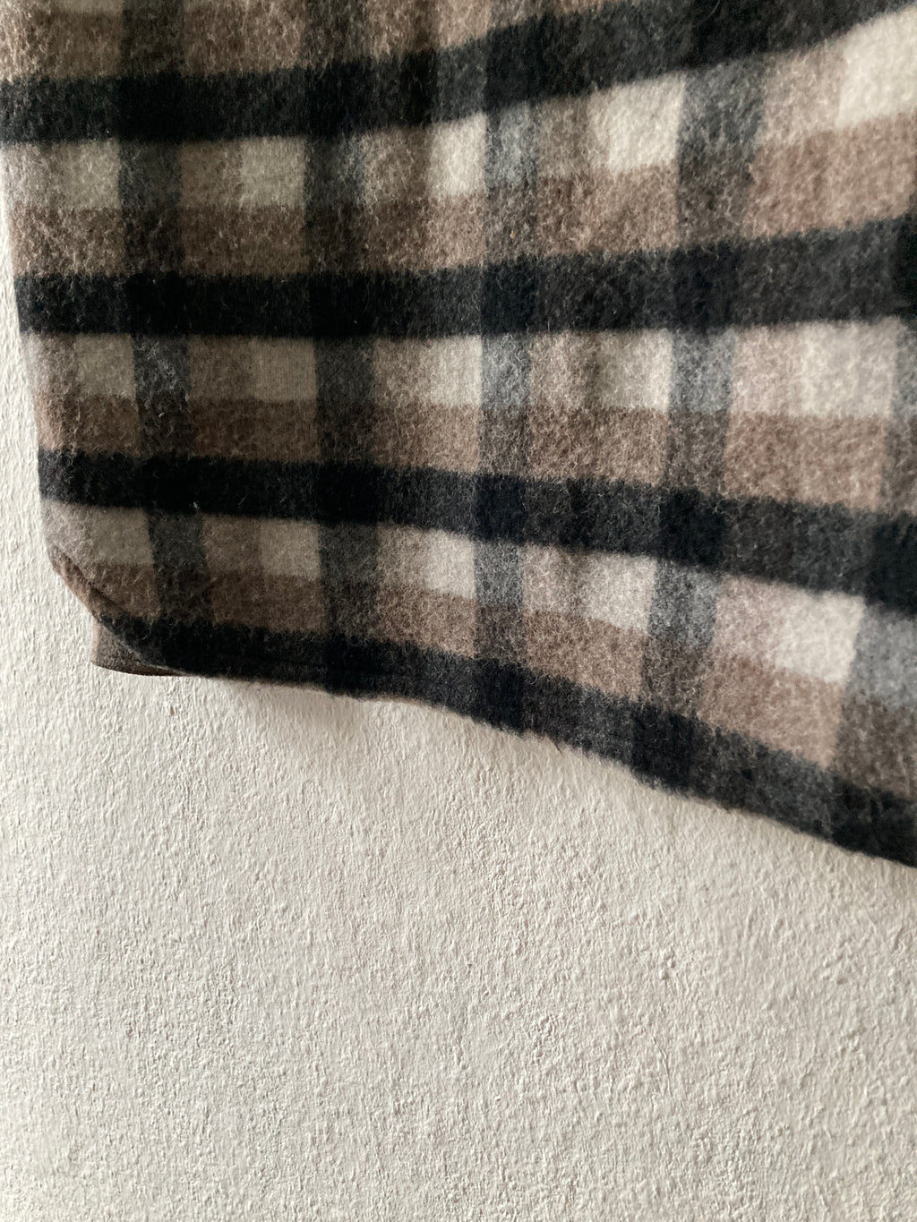 F/W 19 "LARRY" Oversized Plaid Wool Flannel Shirt Jacket Rick Owens IT50/M