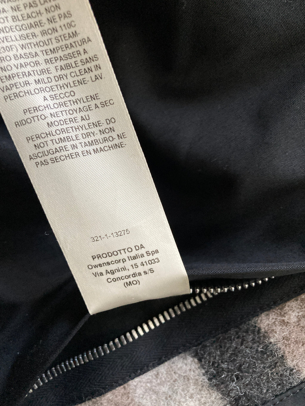 F/W 19 "LARRY" Oversized Plaid Wool Flannel Shirt Jacket Rick Owens IT50/M