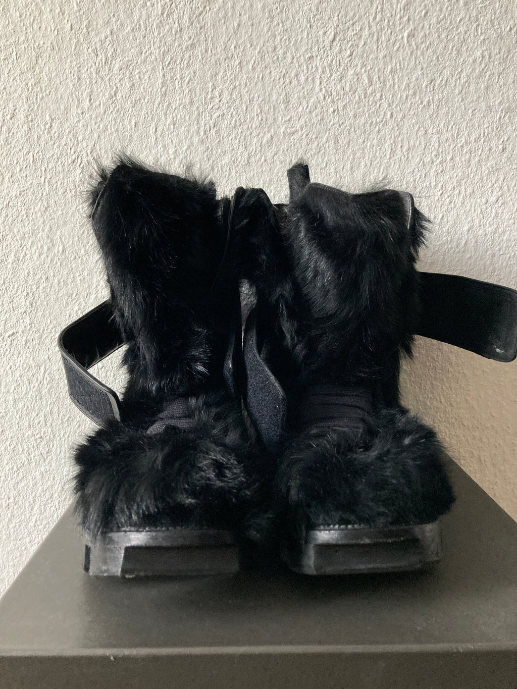 F/W 13 "PLINTH" Runway Fur Hiker Megatooth Boots Rick Owens