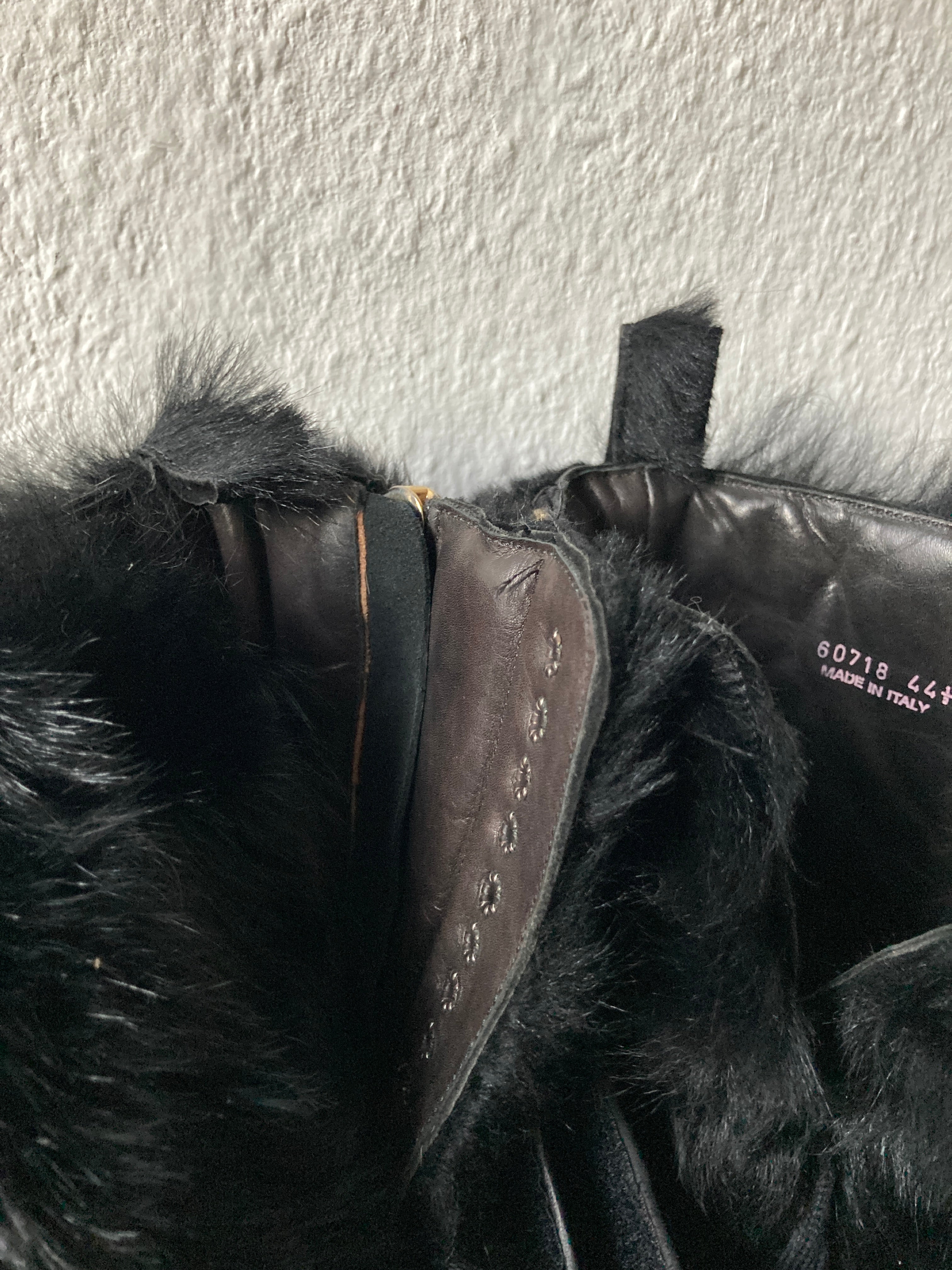 F/W 13 "PLINTH" Runway Fur Hiker Megatooth Boots Rick Owens