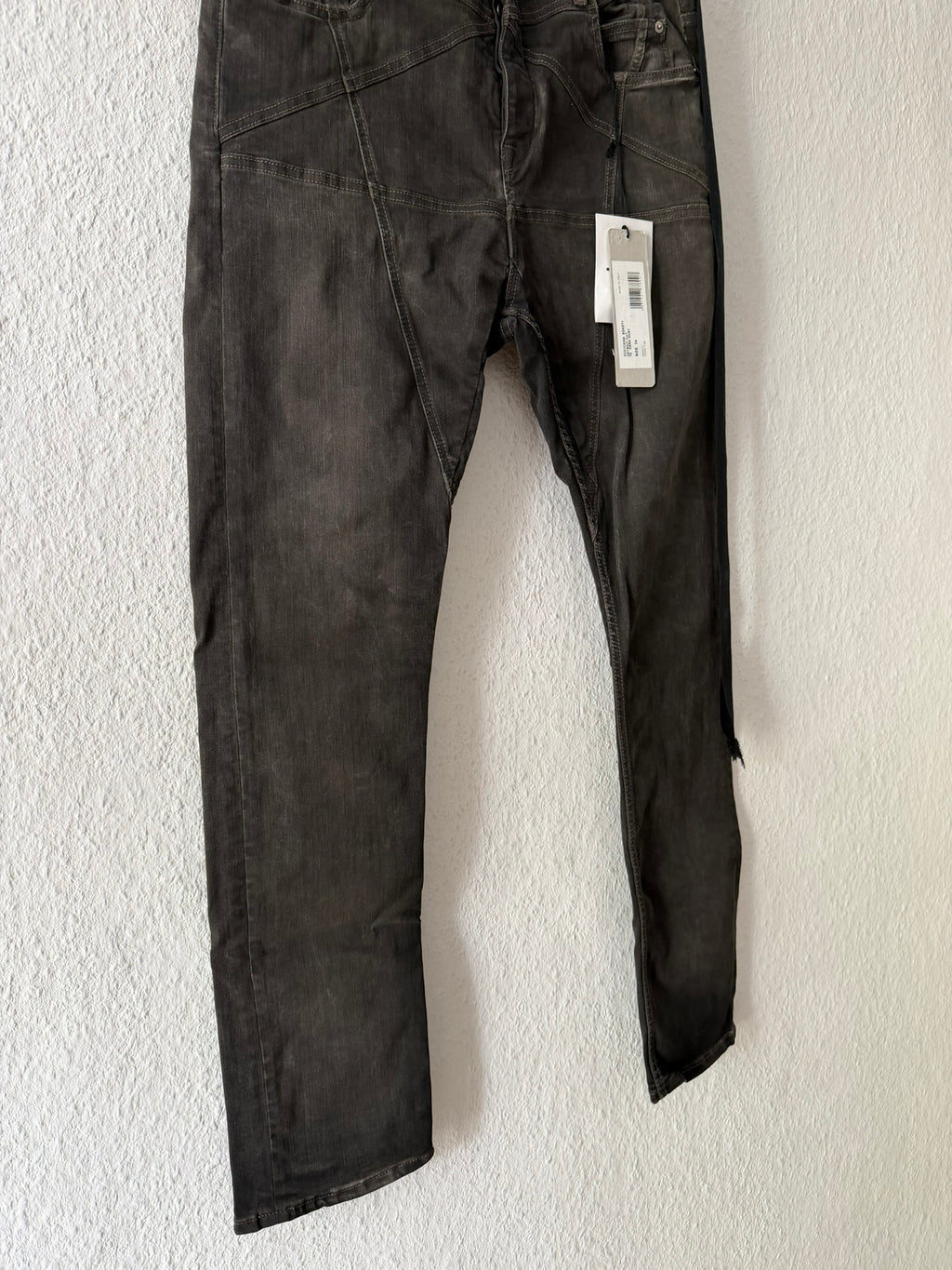 S/S 23 "EDFU" Dark Dust Pentagram Detroit Cut Denim Jeans Rick Owens US34