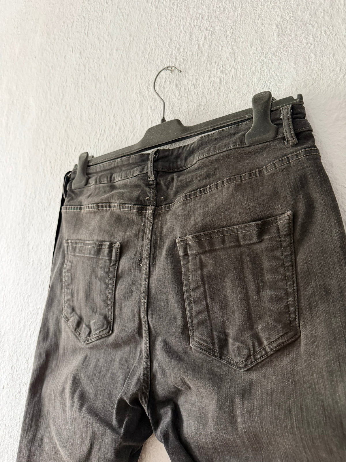 S/S 23 "EDFU" Dark Dust Pentagram Detroit Cut Denim Jeans Rick Owens US34