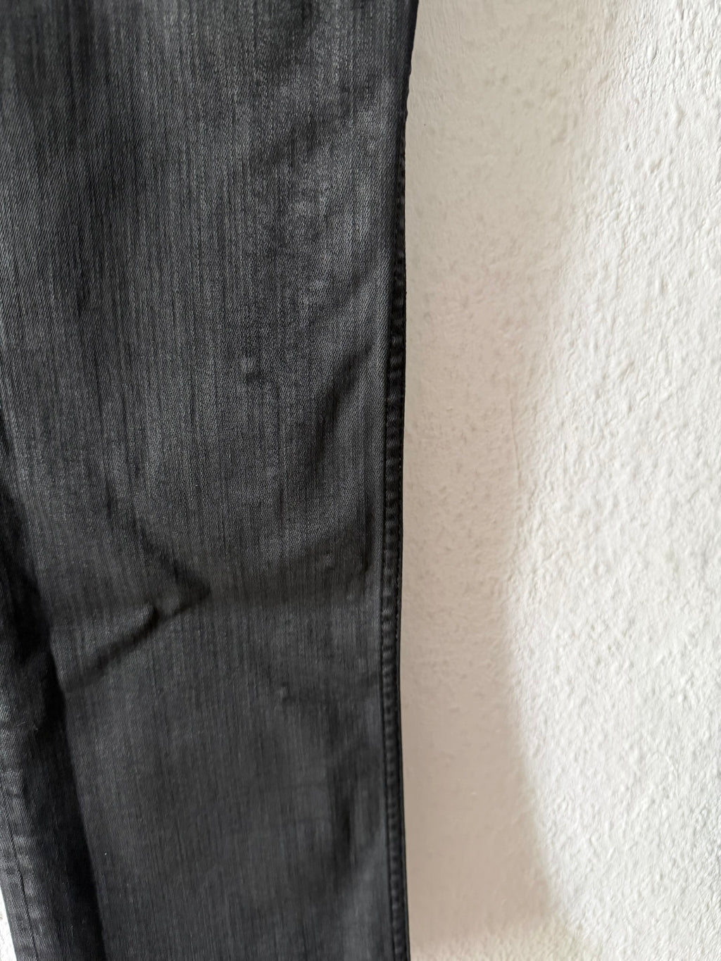F/W 24 "PORTERVILLE" Waxed SBW Detroit Cut Denim Jeans Rick Owens US34/L