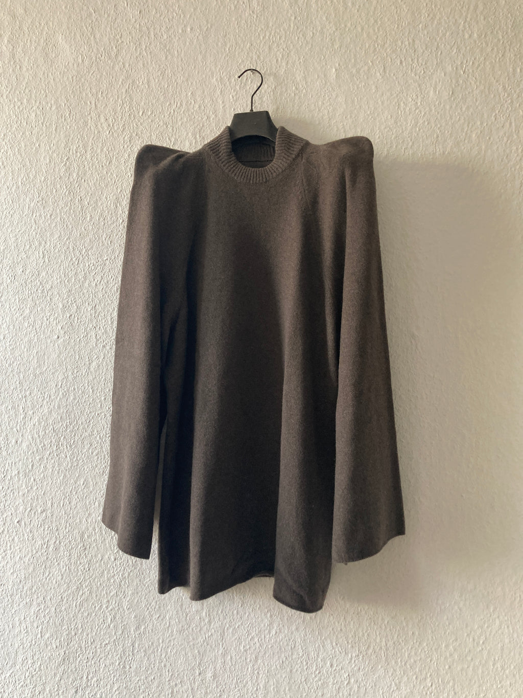 F/W 22 "STROBE" Cashmere Tec Runway Knit Sweatshirt Rick Owens