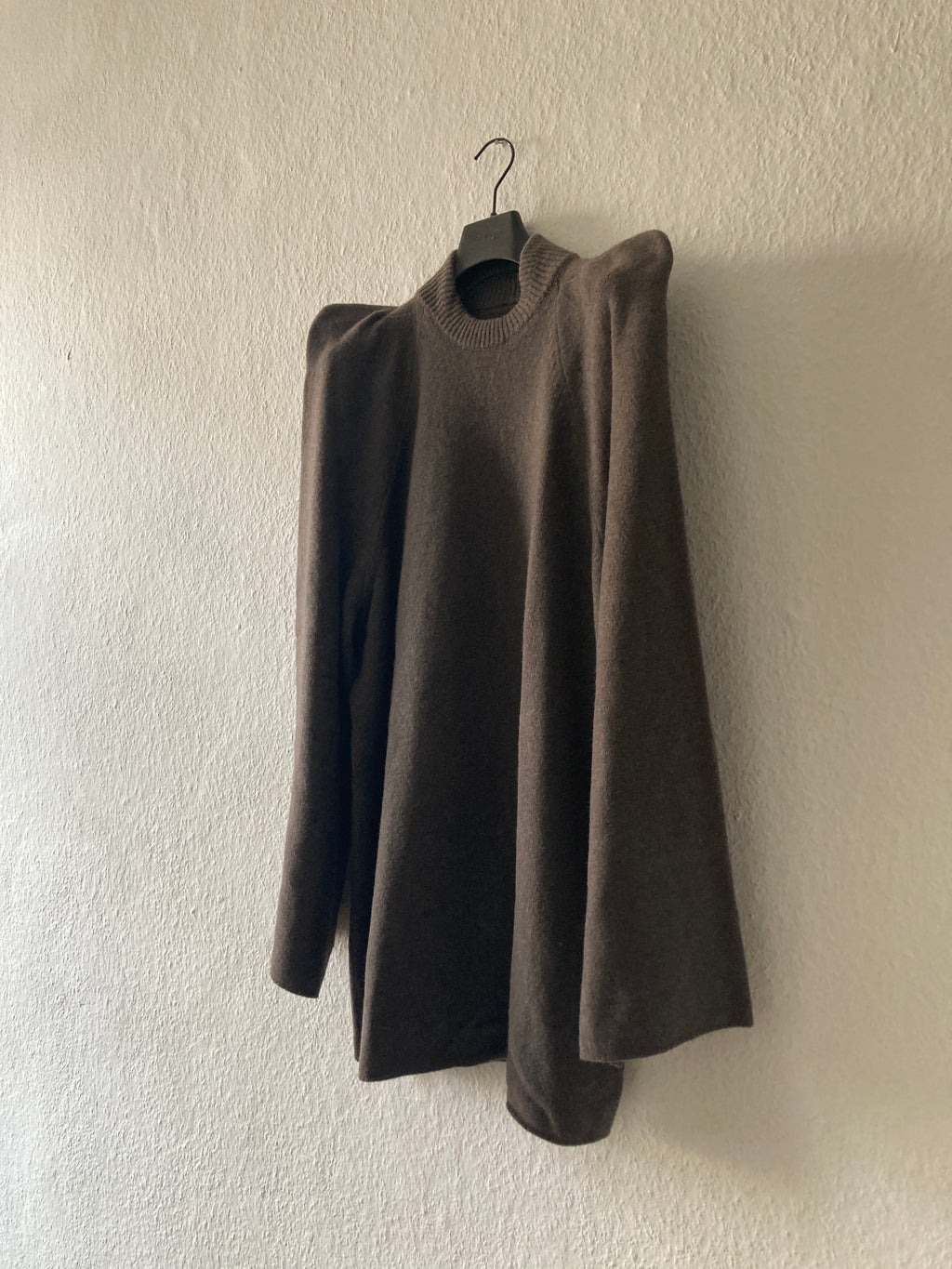 F/W 22 "STROBE" Cashmere Tec Runway Knit Sweatshirt Rick Owens