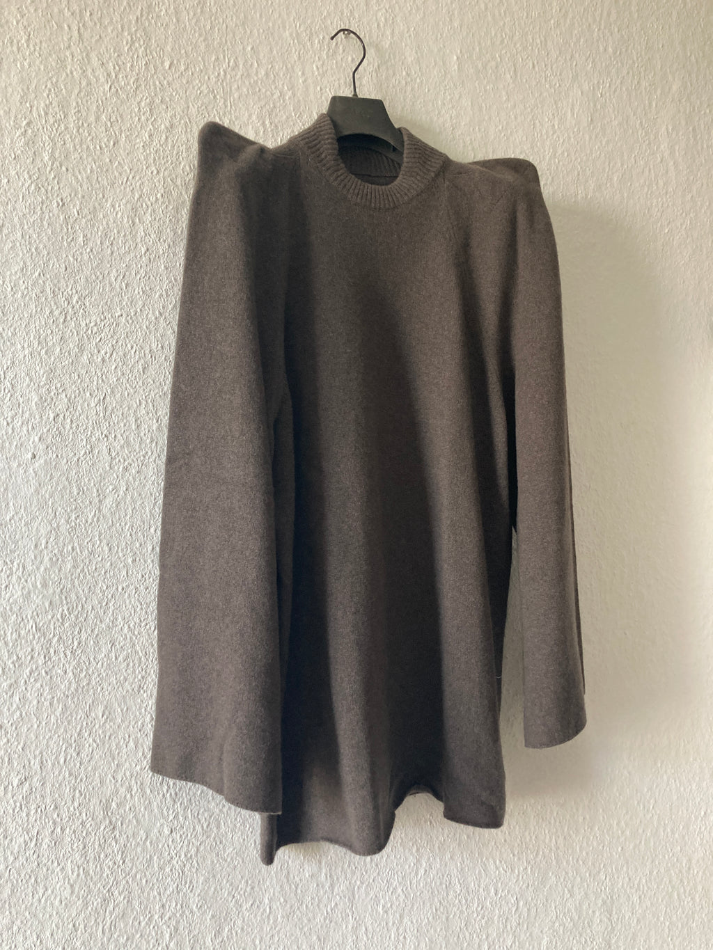 F/W 22 "STROBE" Cashmere Tec Runway Knit Sweatshirt Rick Owens