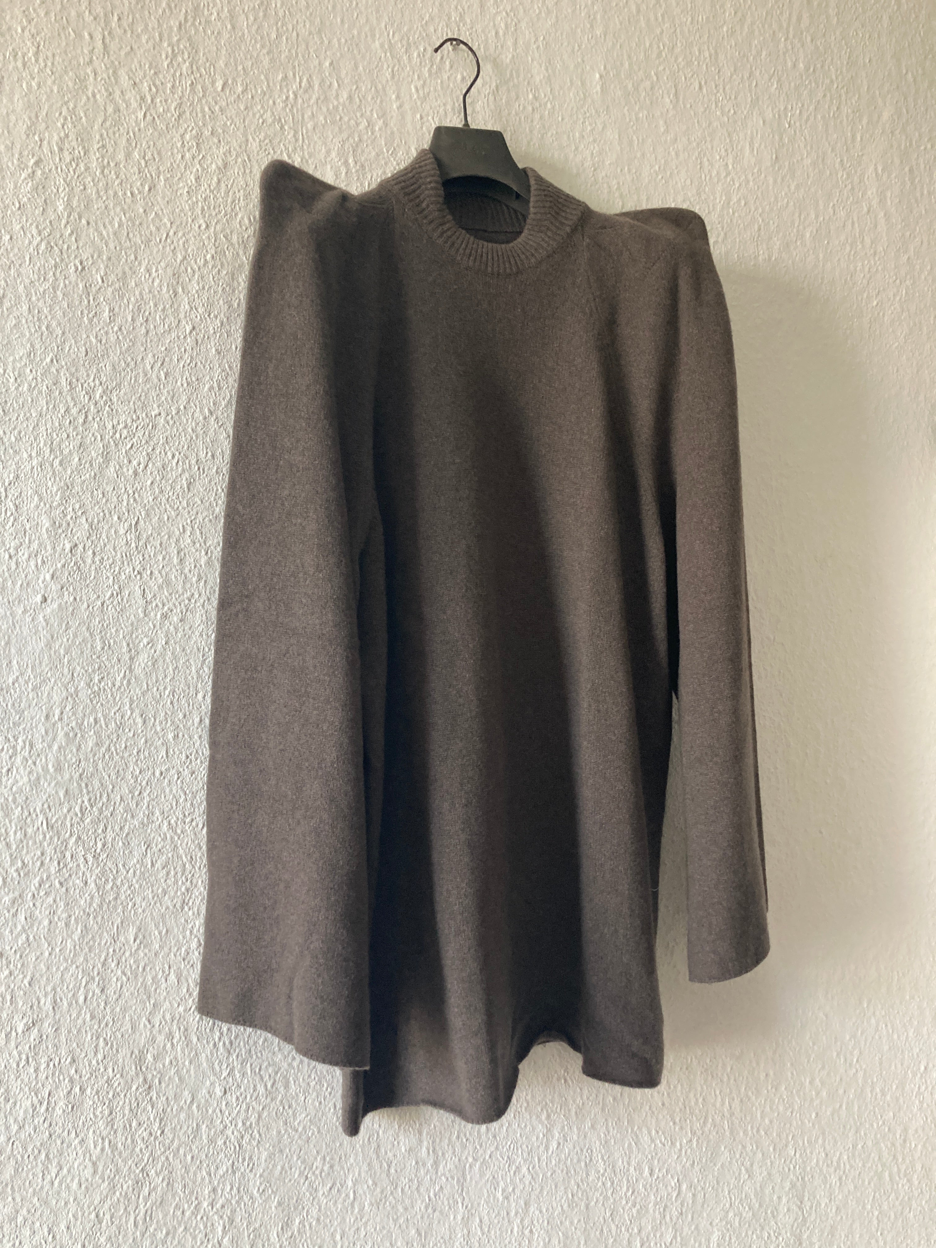 F/W 22 "STROBE" Cashmere Tec Runway Knit Sweatshirt Rick Owens