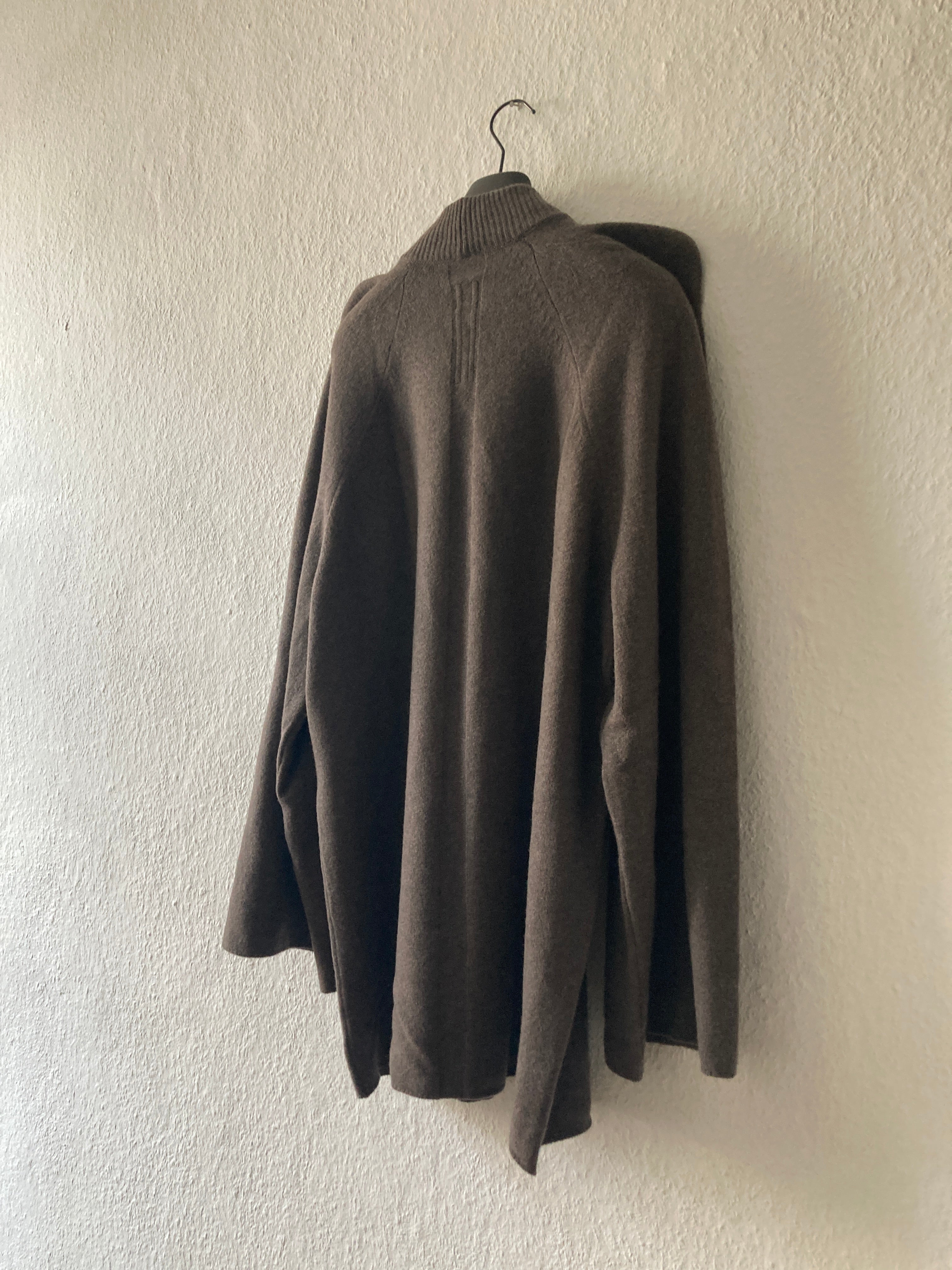 F/W 22 "STROBE" Cashmere Tec Runway Knit Sweatshirt Rick Owens