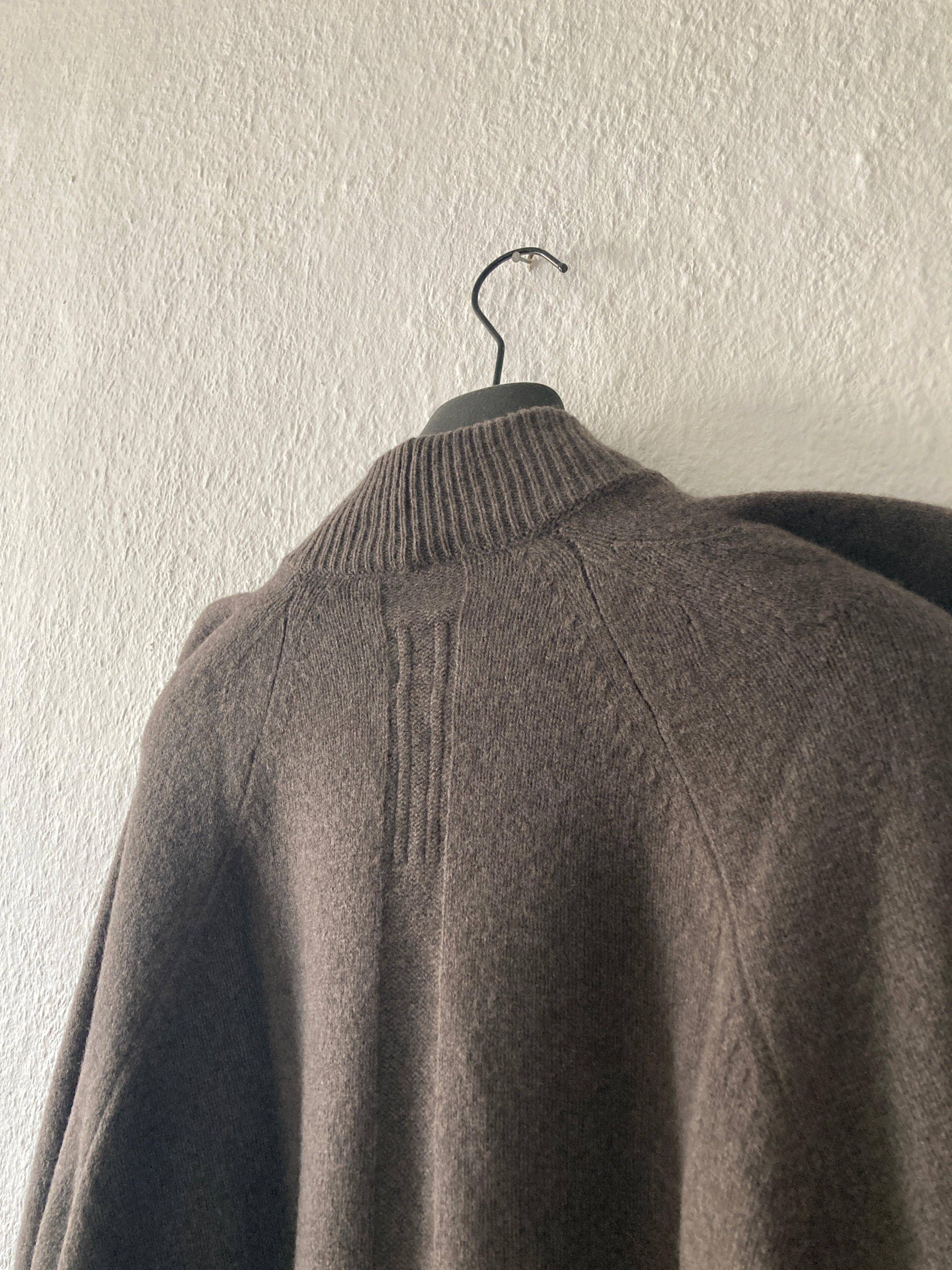 F/W 22 "STROBE" Cashmere Tec Runway Knit Sweatshirt Rick Owens