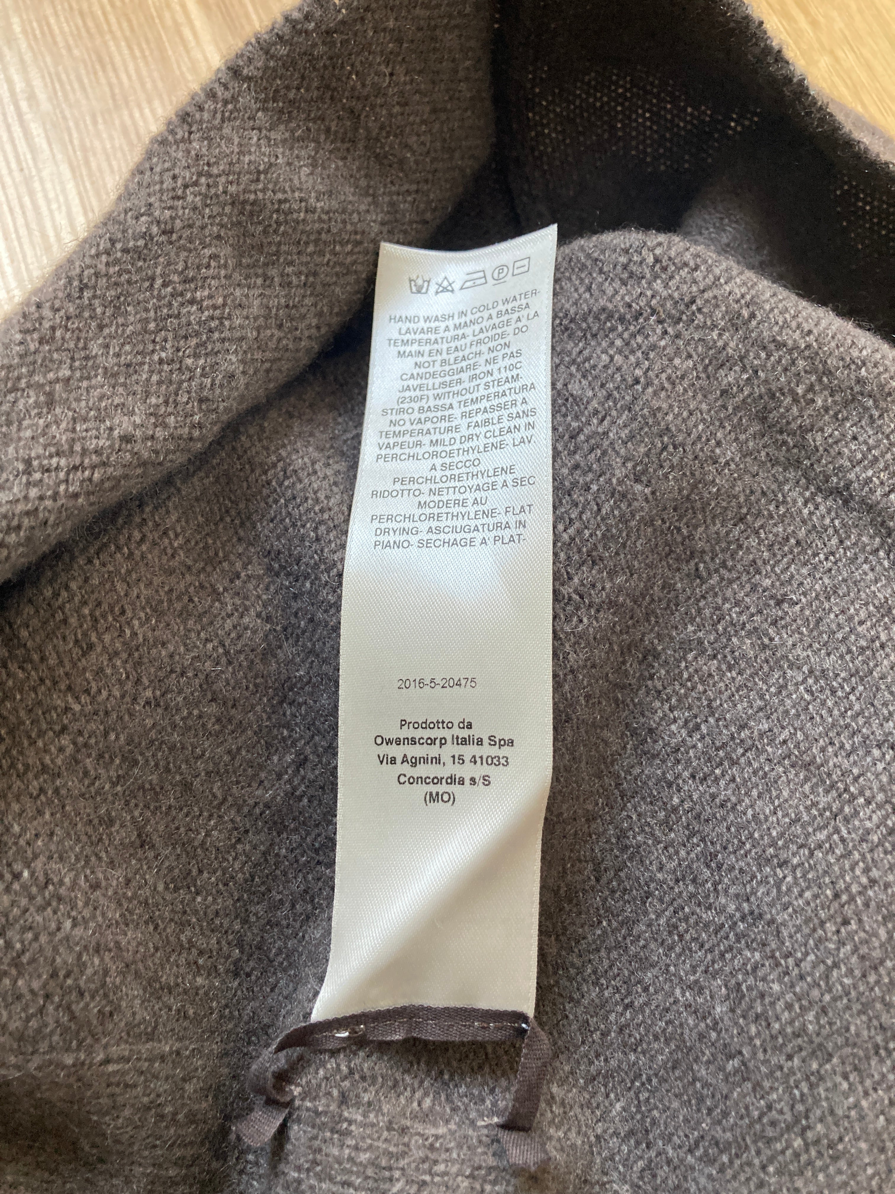 F/W 22 "STROBE" Cashmere Tec Runway Knit Sweatshirt Rick Owens