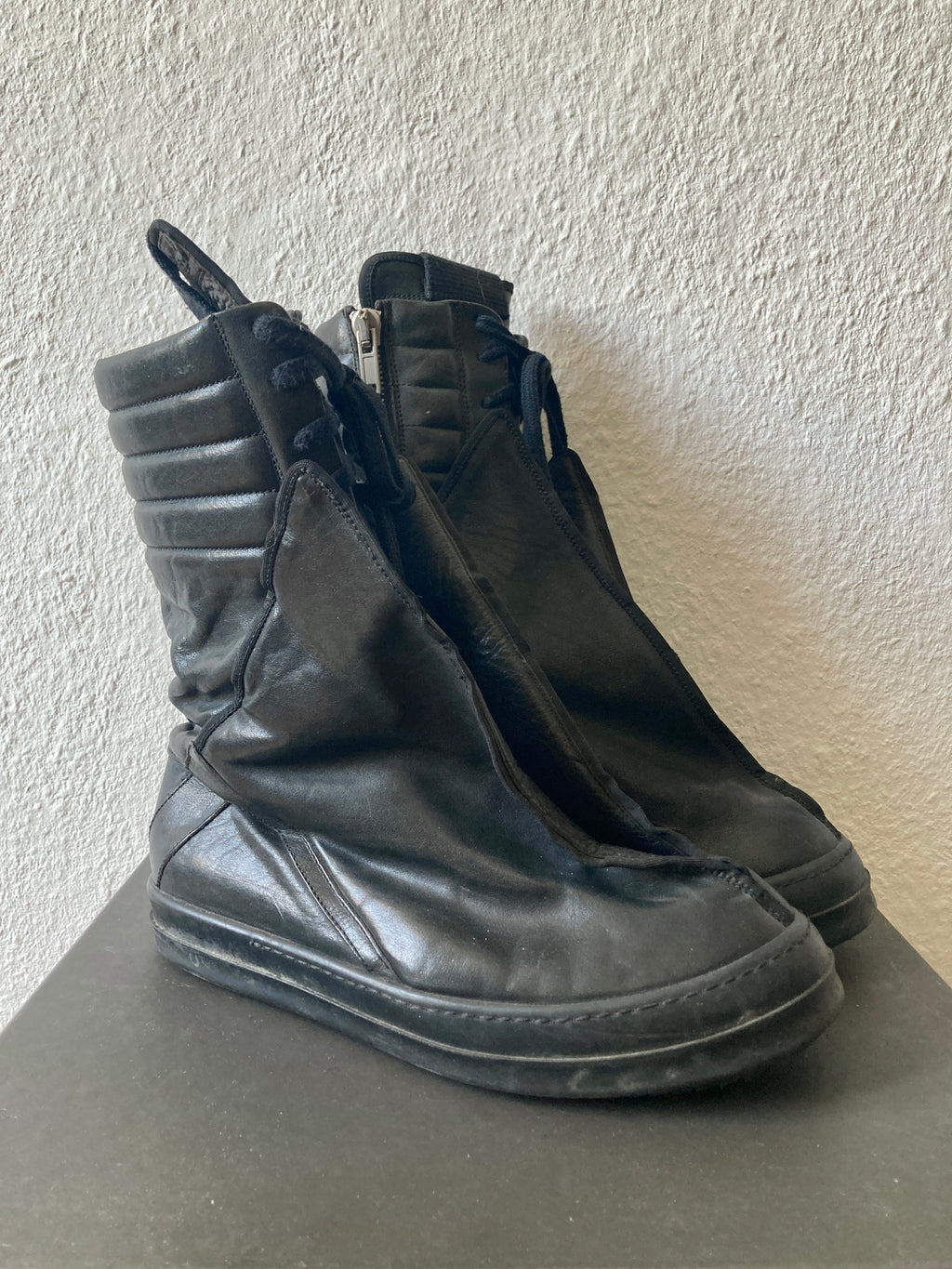 S/S 11 "ANTHEM" Turbo Basket Mega Hoof Leather Dunks Rick Owens IT43/US10