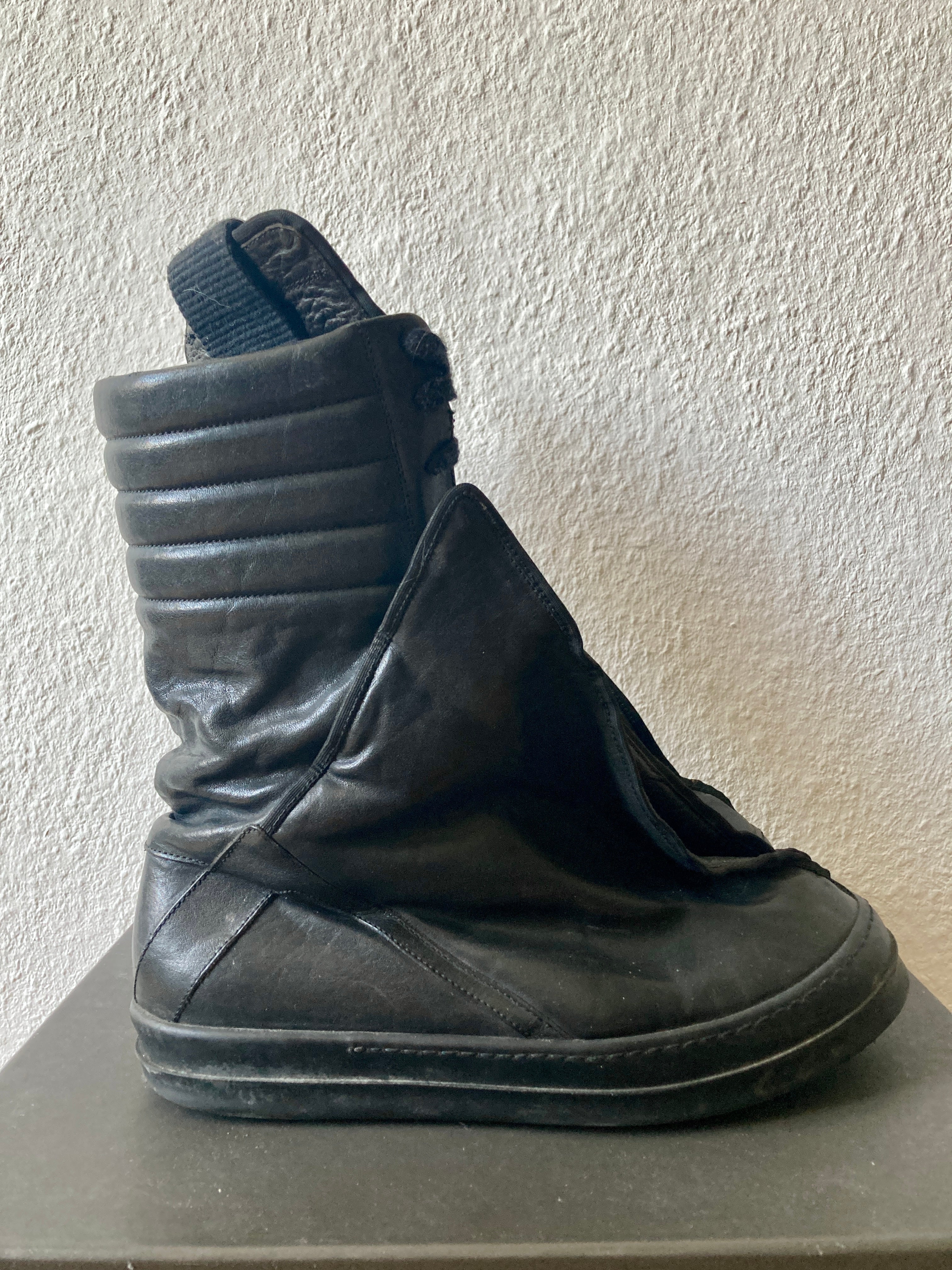 S/S 11 "ANTHEM" Turbo Basket Mega Hoof Leather Dunks Rick Owens IT43/US10