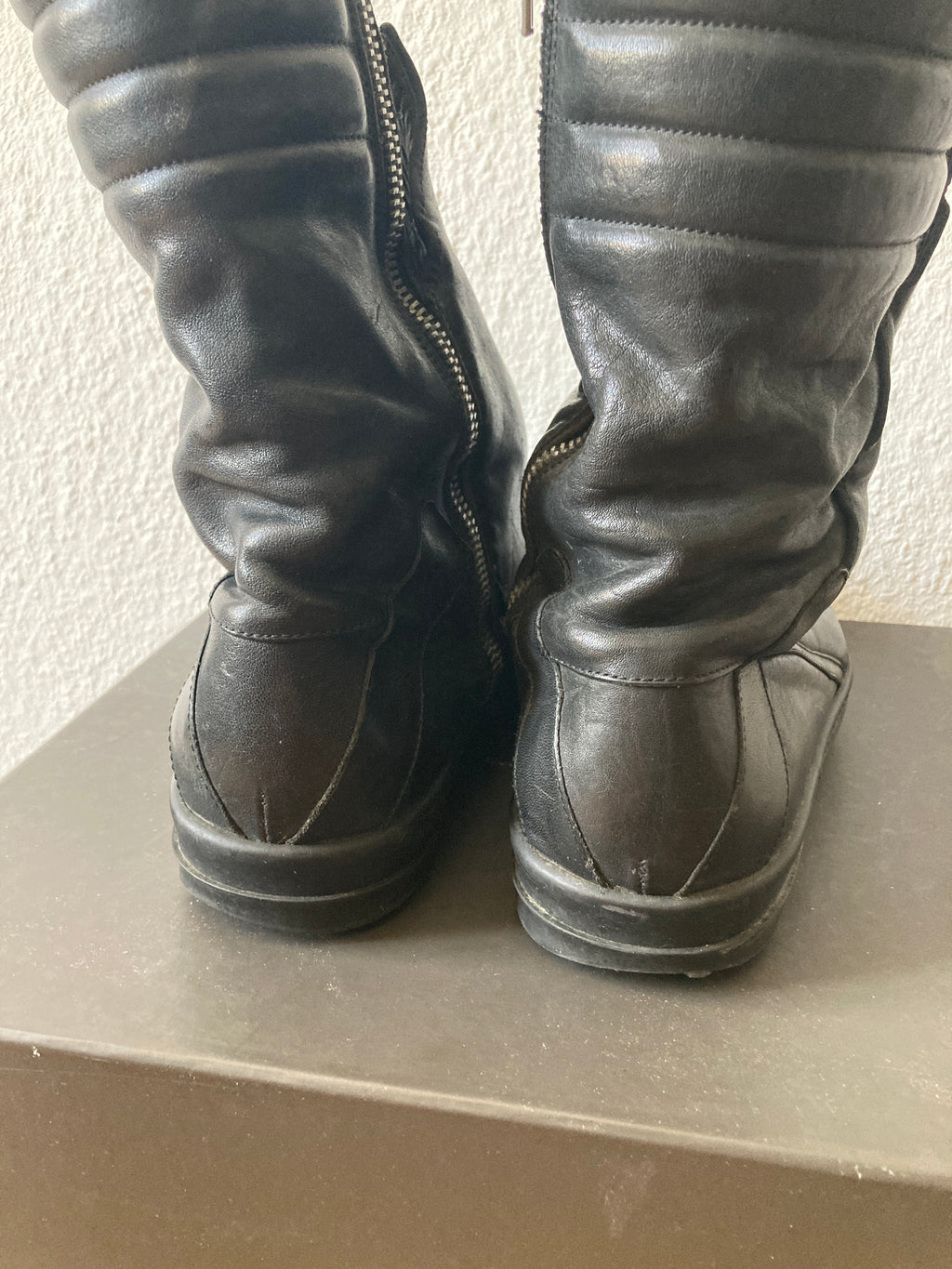 S/S 11 "ANTHEM" Turbo Basket Mega Hoof Leather Dunks Rick Owens IT43/US10