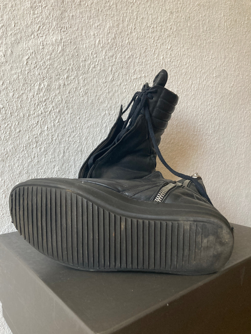 S/S 11 "ANTHEM" Turbo Basket Mega Hoof Leather Dunks Rick Owens IT43/US10