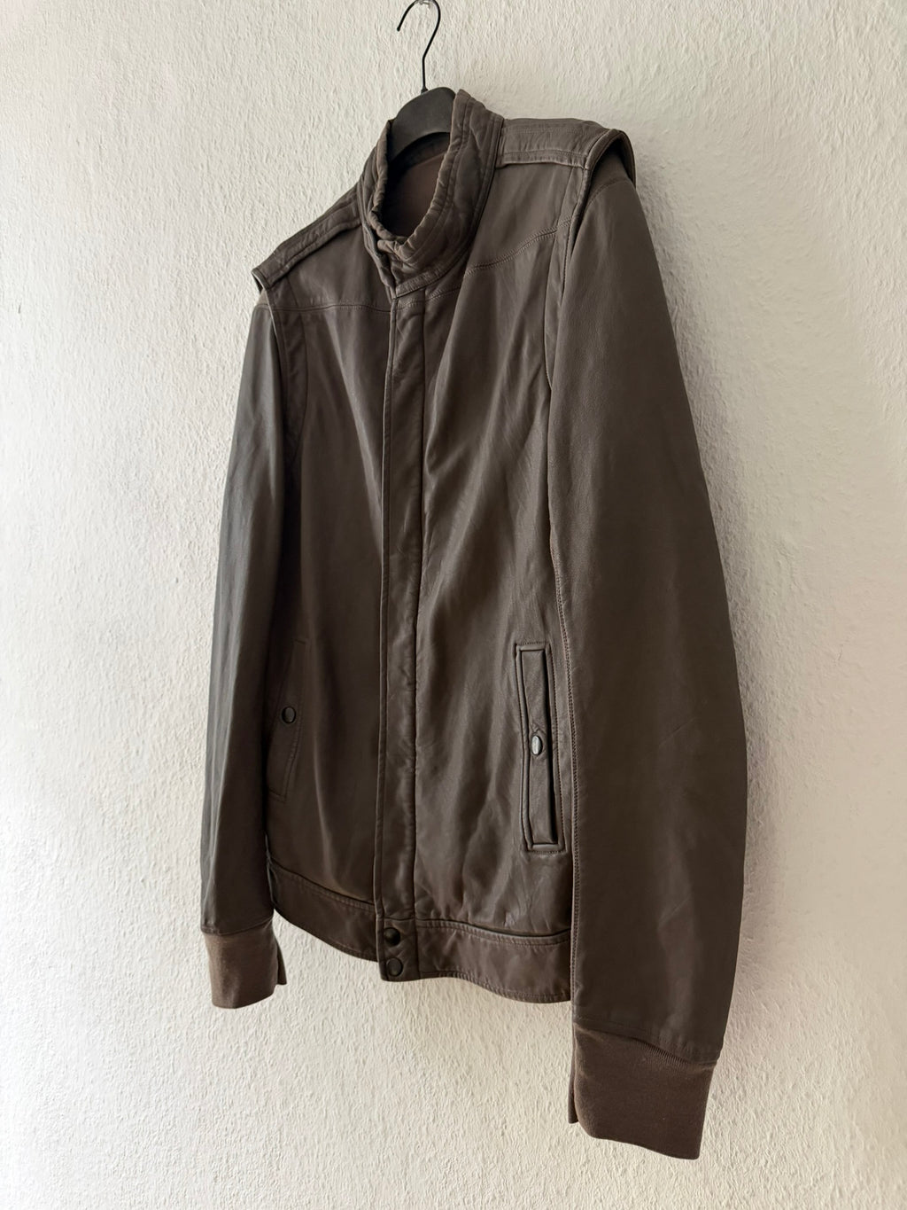 2010年秋冬「GLEAM」F1パイロットラムレザージャケット XL リック・オウエンス