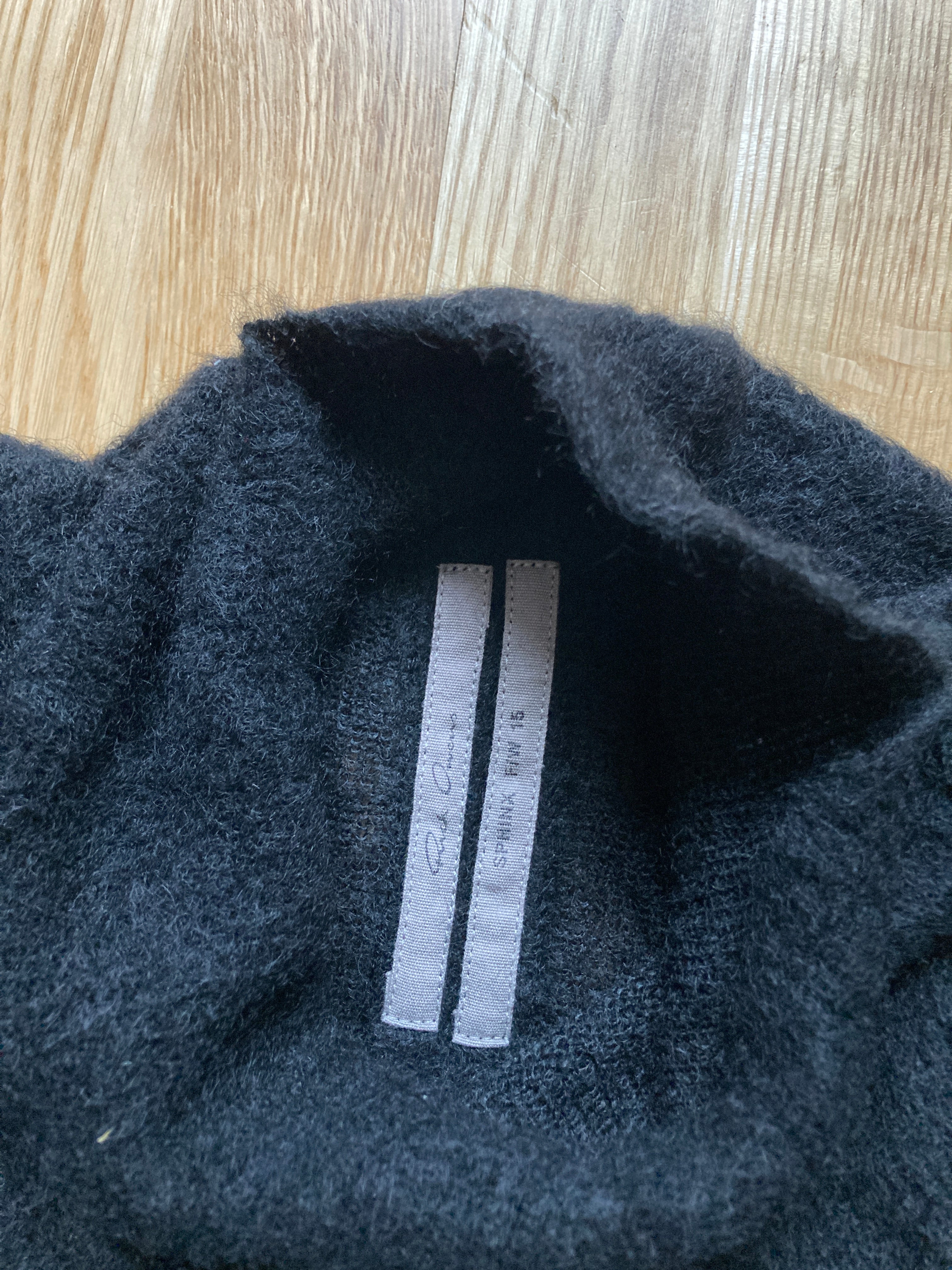 F/W 15 "SPHINX" Black Runway Mohair Turtleneck Rick Owens