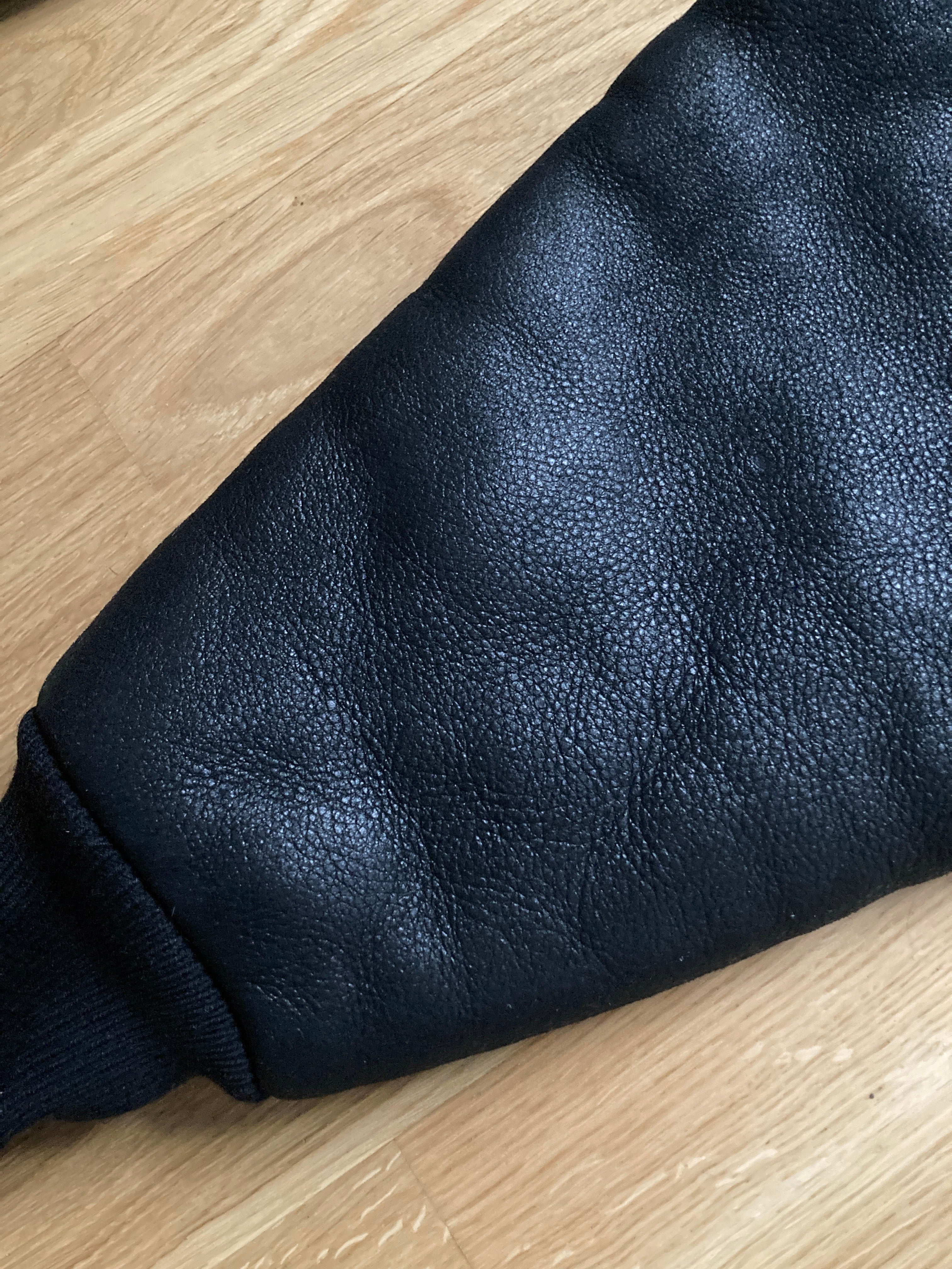F/W 22 “STROBE” Sample Shearling Leather Goat Hair Gauntlets Rick Owens