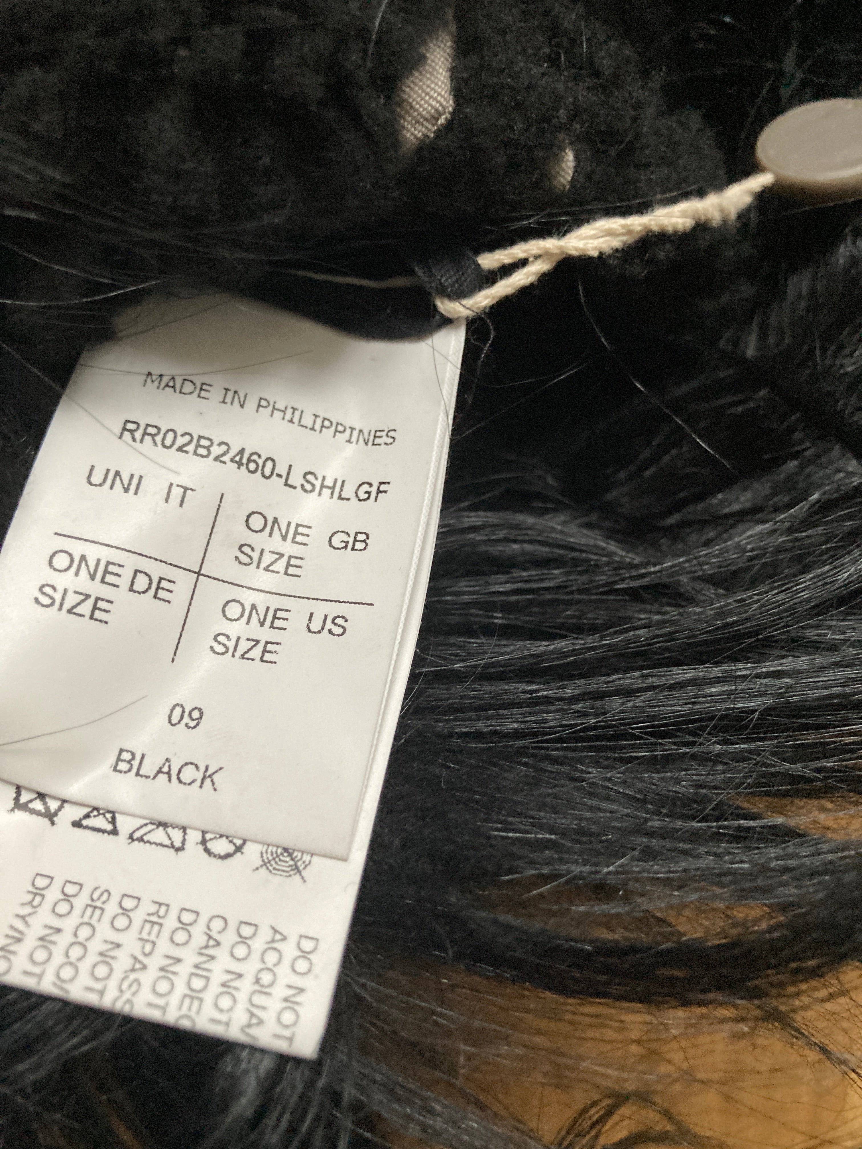 F/W 22 “STROBE” Sample Shearling Leather Goat Hair Gauntlets Rick Owens