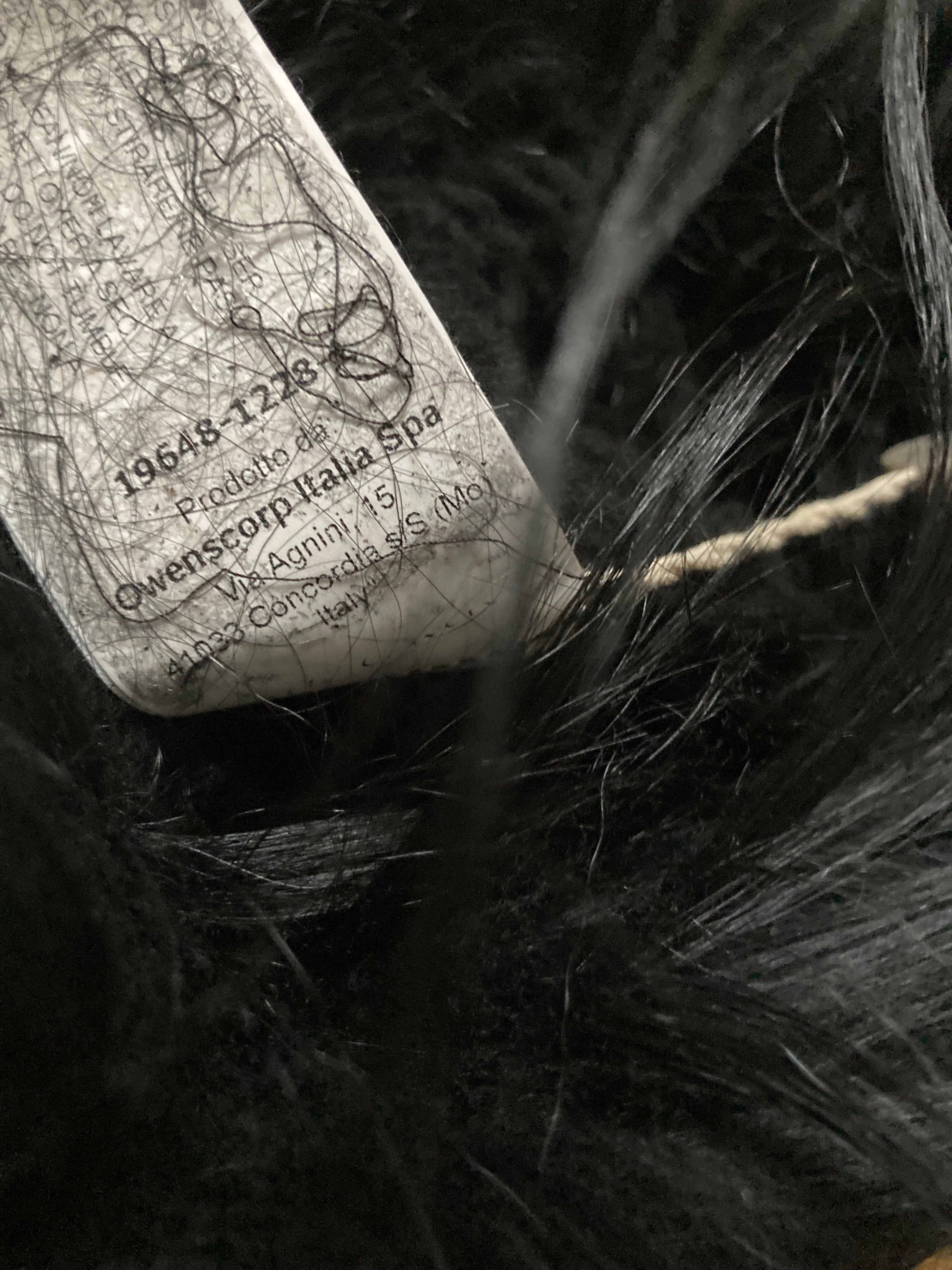 F/W 22 “STROBE” Sample Shearling Leather Goat Hair Gauntlets Rick Owens