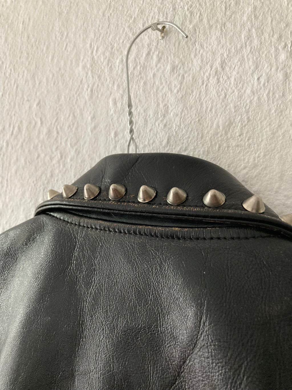 Blackmeans Limited Edition Studded Sid Vicious Cow Leather Biker Jacket in Black Size XL