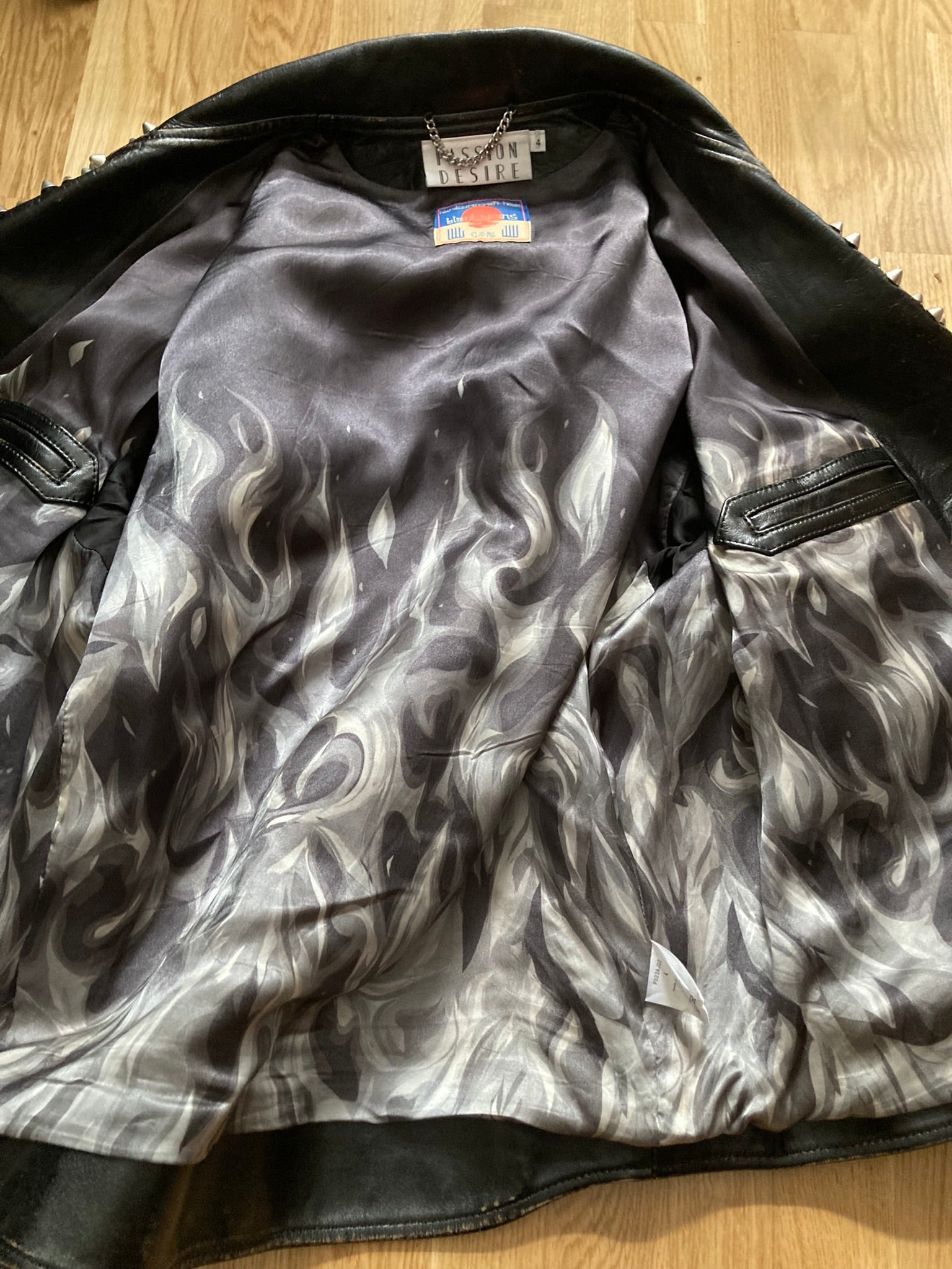 Blackmeans Limited Edition Studded Sid Vicious Cow Leather Biker Jacket in Black Size XL