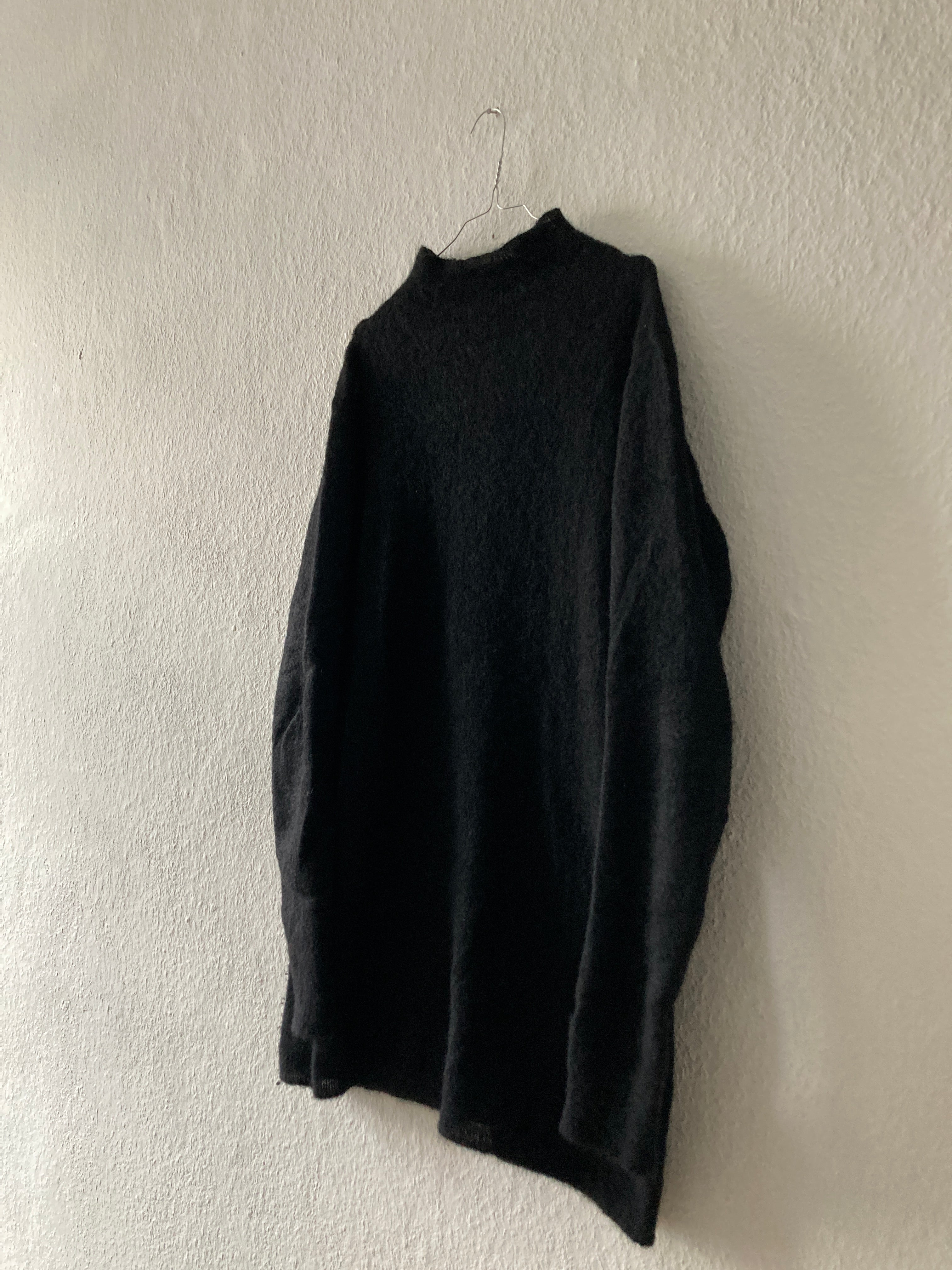 F/W 15 "SPHINX" Black Runway Mohair Turtleneck Rick Owens